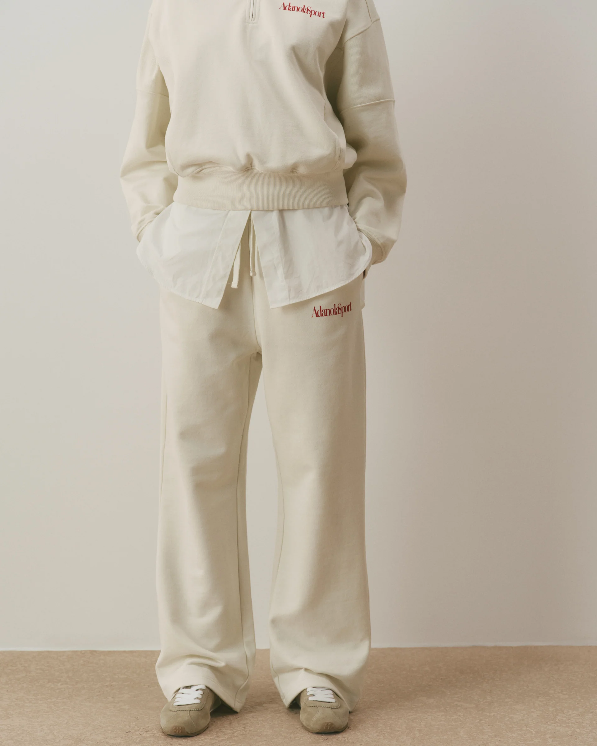 1059-retro-as-loose-fit-straight-leg-sweatpants-marshmallow-white-classic-red-1.webp Retro AS Loose Fit Straight Leg Sweatpants - Marshmallow White/Classic Red