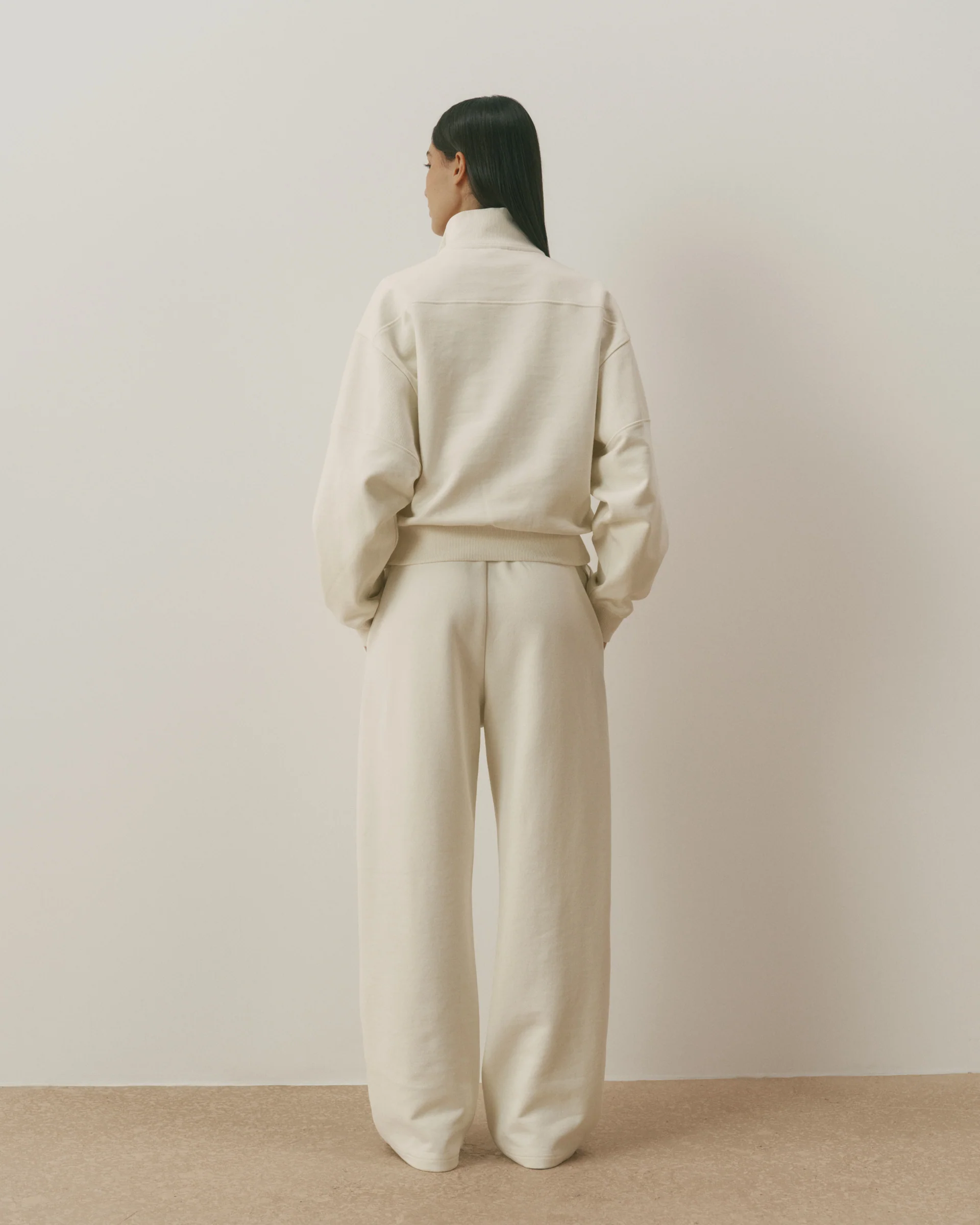 Retro AS Loose Fit Straight Leg Sweatpants - Marshmallow White/Classic Red