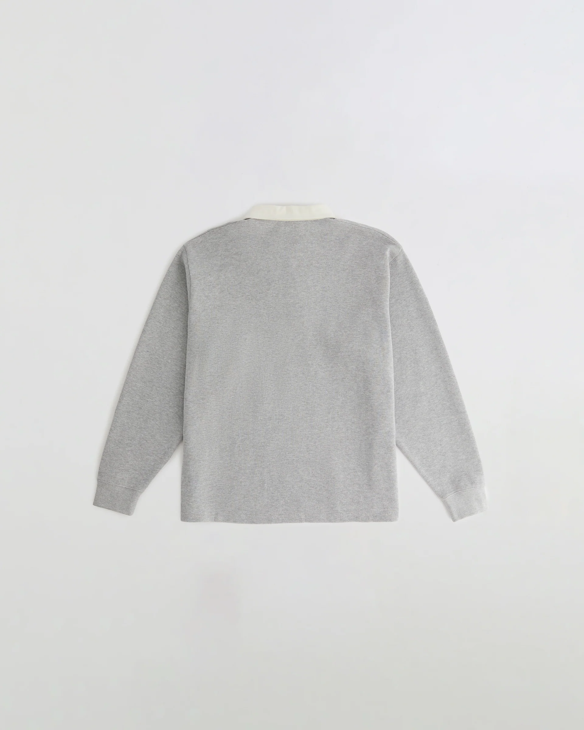1128-varsity-oversized-rugby-top-light-grey-melange-marshmallow-white-6.webp Varsity Oversized Rugby Top - Light Grey Melange/Marshmallow White
