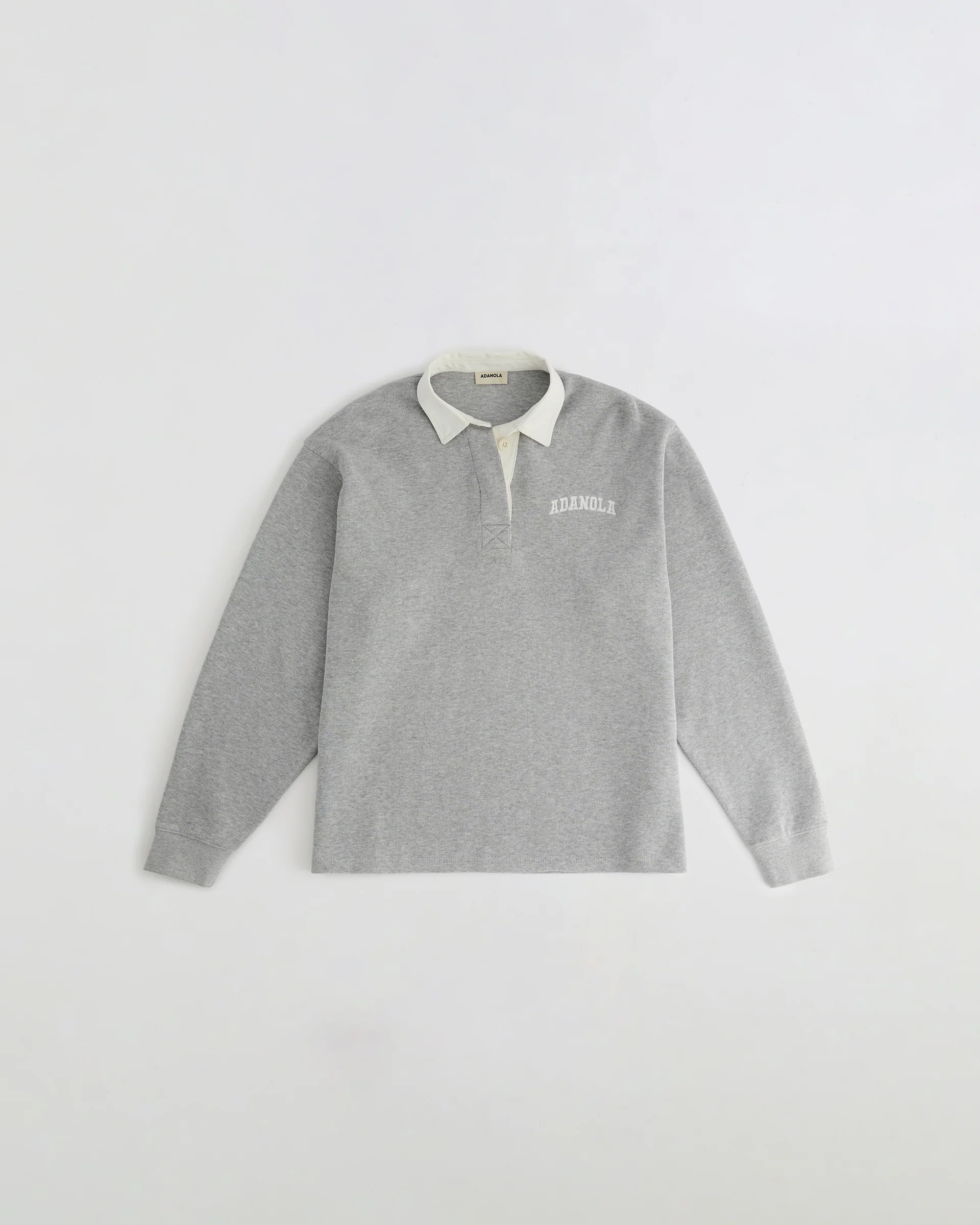 1128-varsity-oversized-rugby-top-light-grey-melange-marshmallow-white-7.webp Varsity Oversized Rugby Top - Light Grey Melange/Marshmallow White