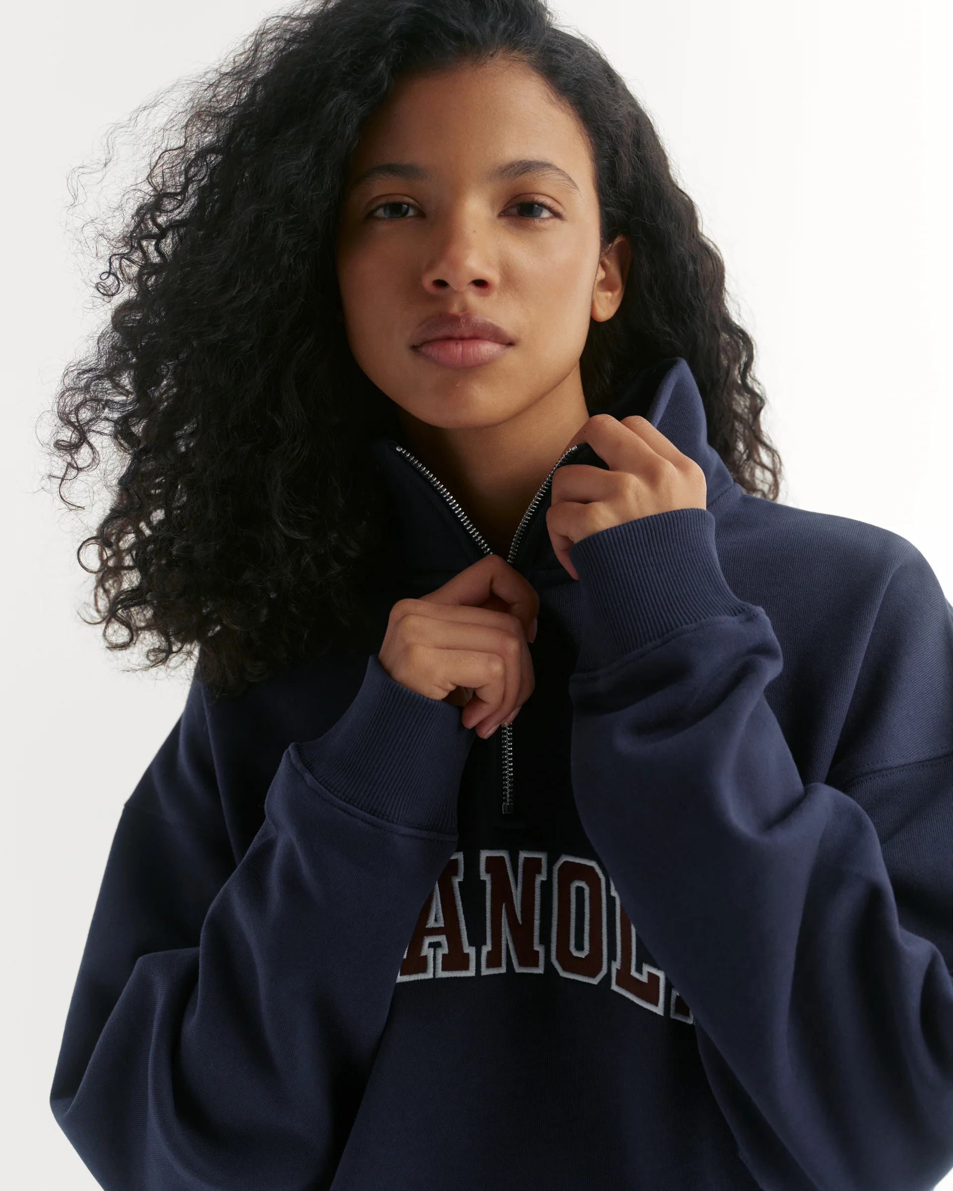 1297-varsity-relaxed-funnel-neck-zip-sweatshirt-navy-blue-mulberry-red-3.webp Varsity Relaxed Funnel Neck Zip Sweatshirt - Navy Blue/Mulberry Red