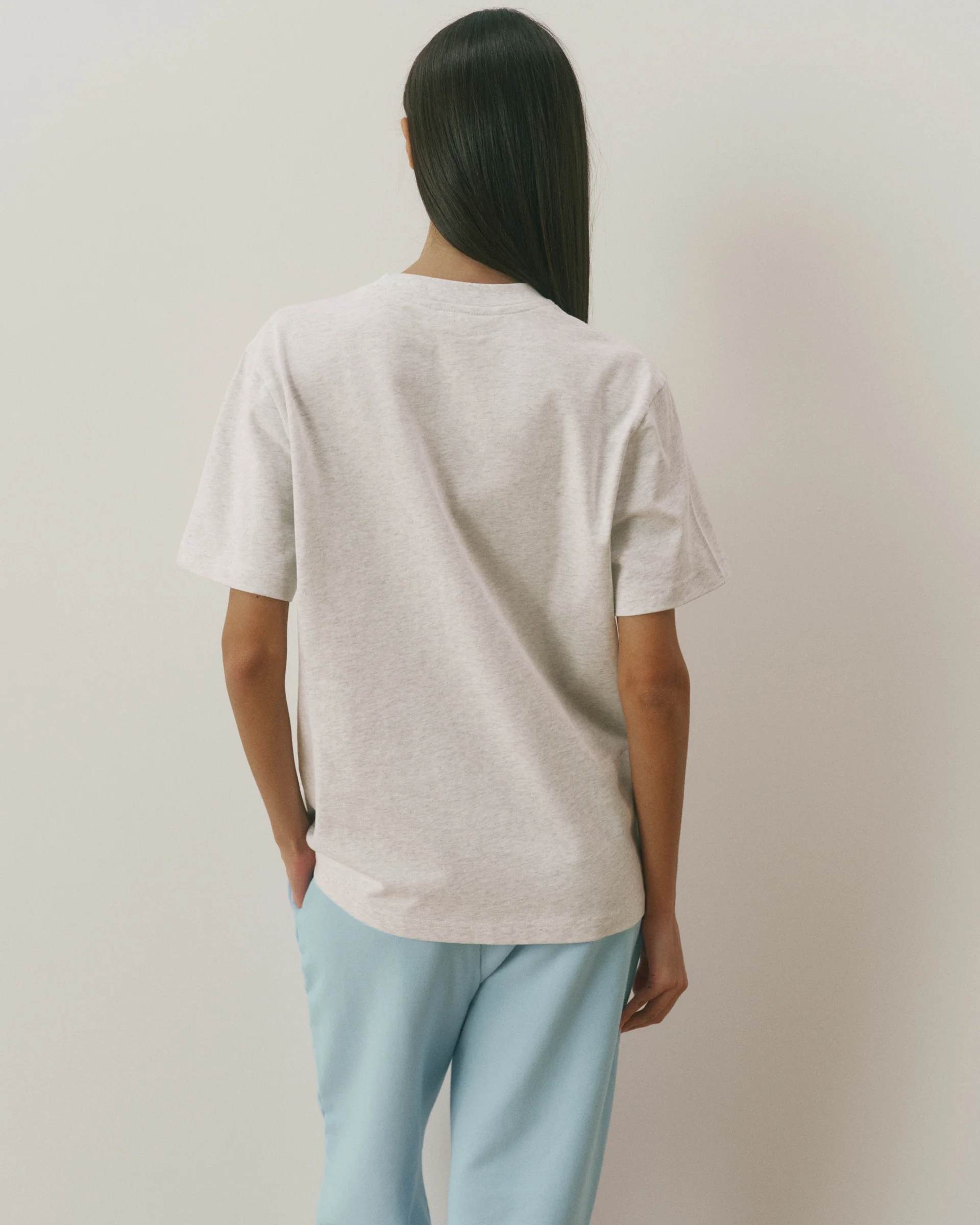 Retro Adanola Sport Oversized T-shirt - Light Grey Melange