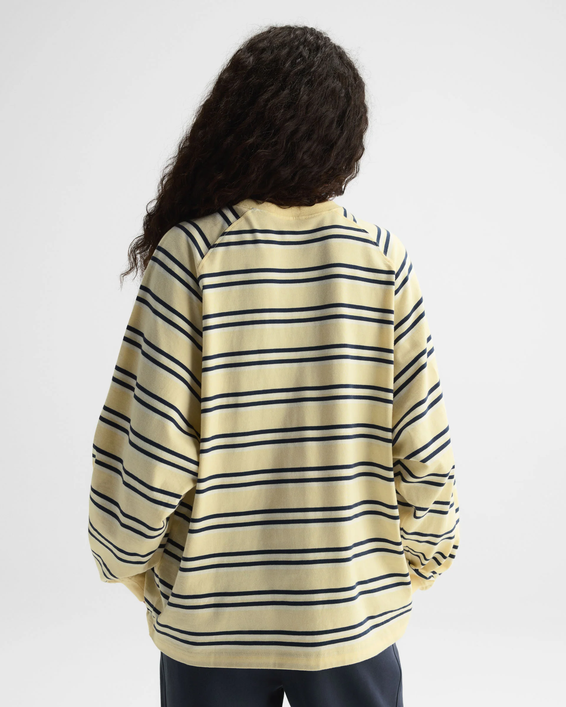 Stripe Long Sleeve T-shirt - Buttercream
