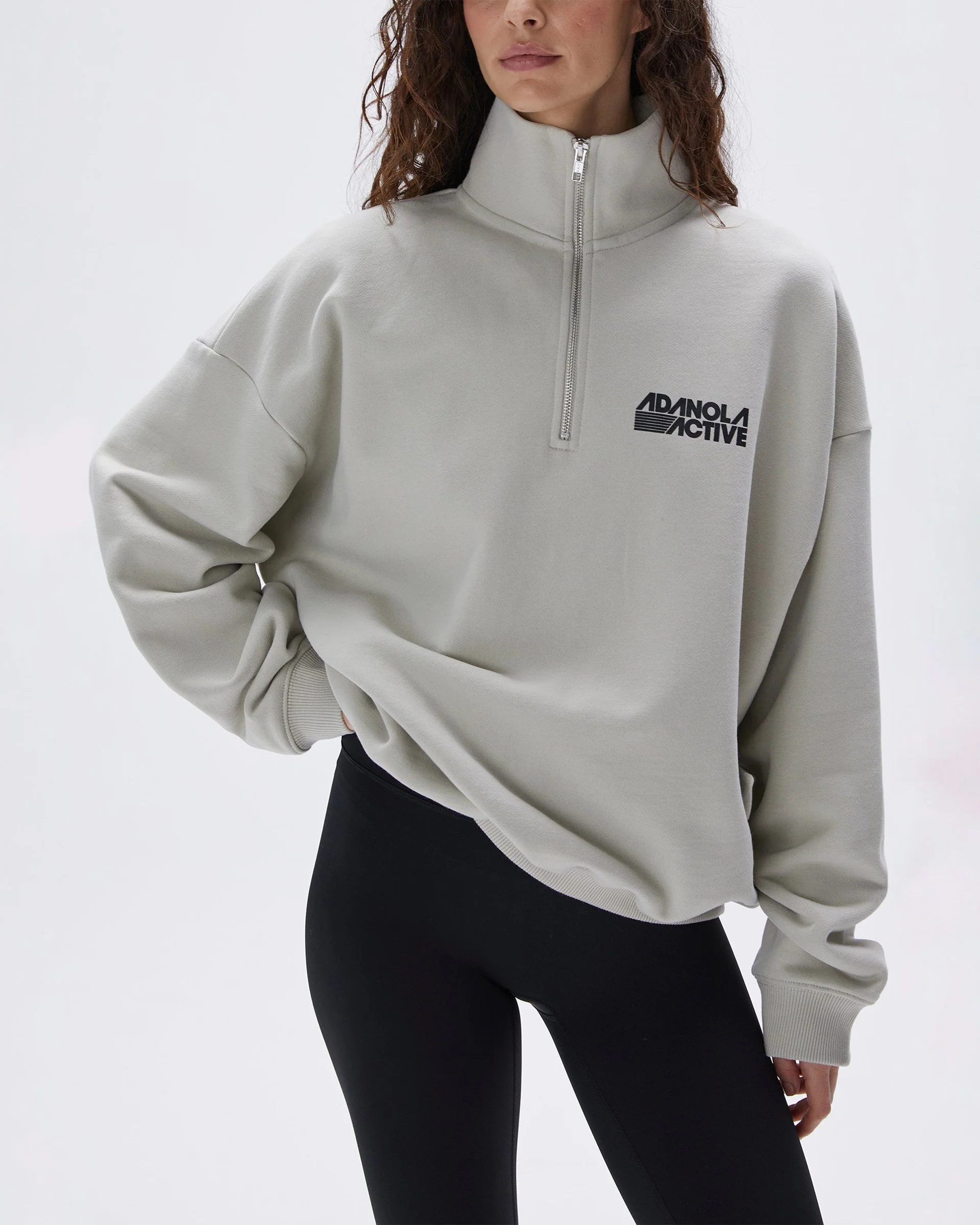 1360-retro-sports-oversized-funnel-neck-zip-sweatshirt-stone-1.webp Retro Sports Oversized Funnel Neck Zip Sweatshirt - Stone