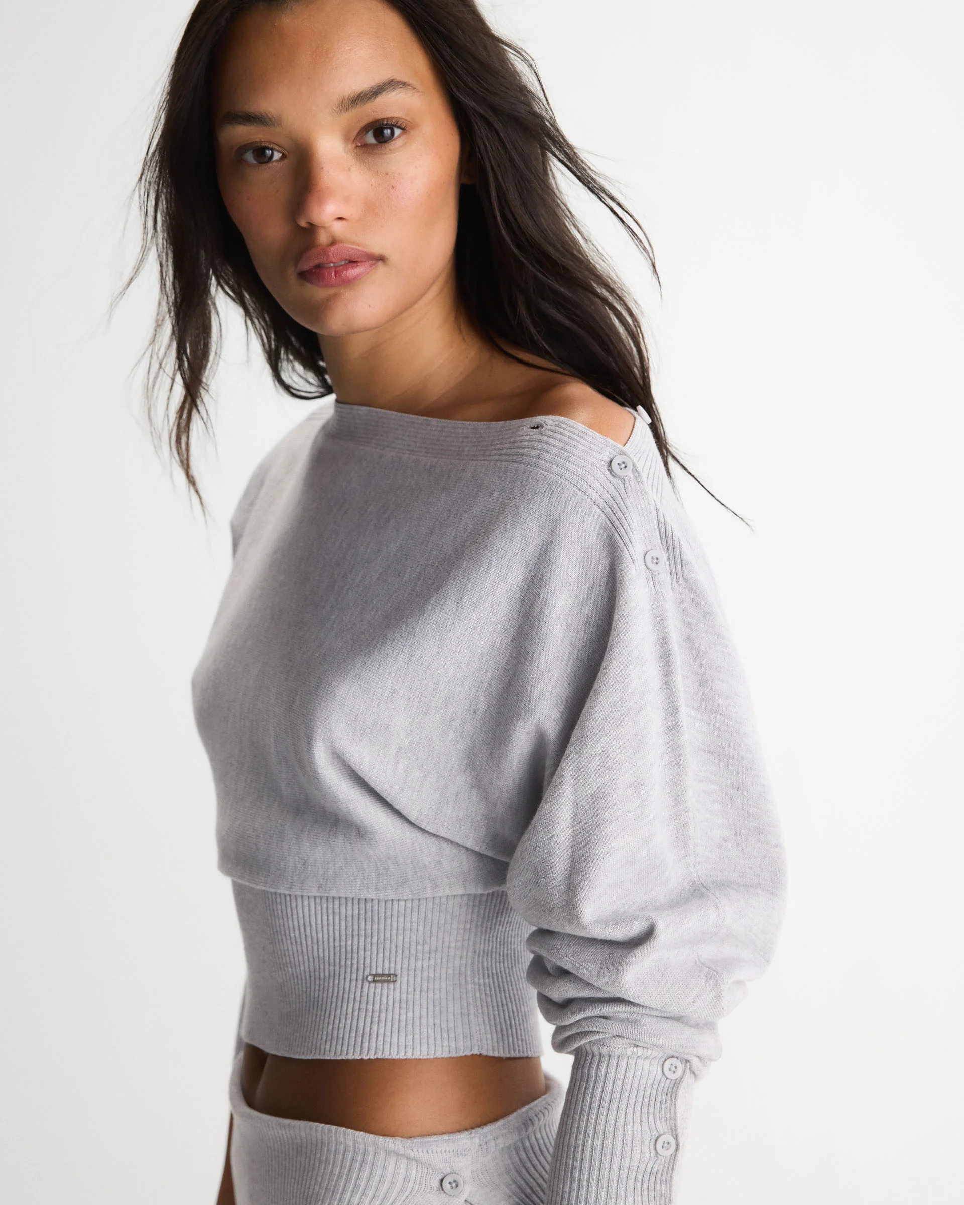 1692-knit-boat-neck-top-light-grey-melange-4.webp Knit Boat Neck Top - Light Grey Melange
