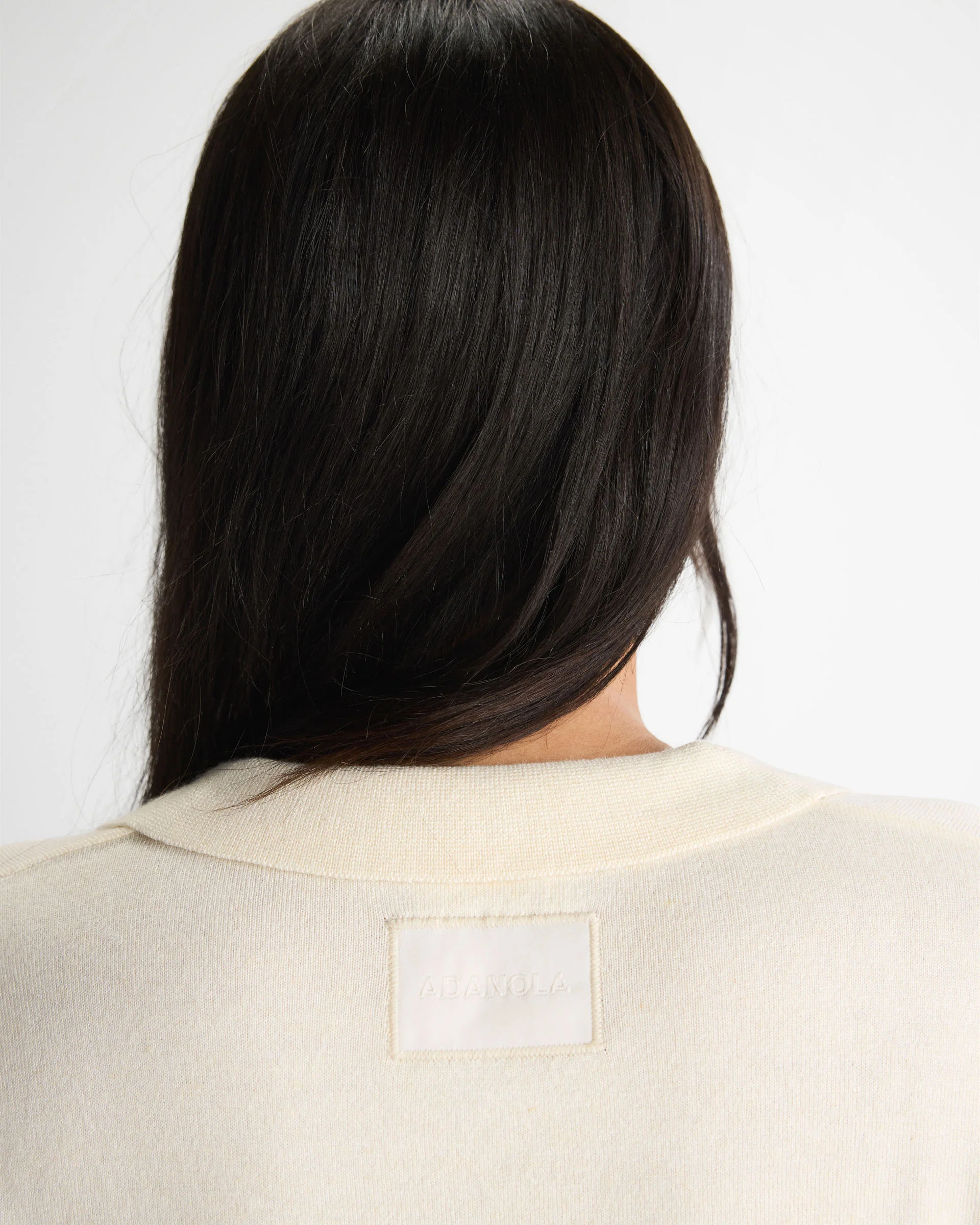 Knit Asymmetric Polo - Marshmallow White