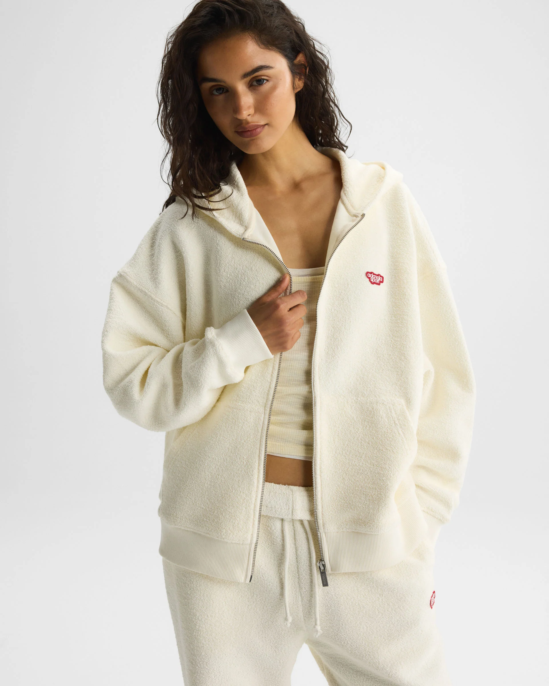 1843-as-reverse-loopback-zip-through-hoodie-marshmallow-white-3.webp AS Reverse Loopback Zip Through Hoodie - Marshmallow White