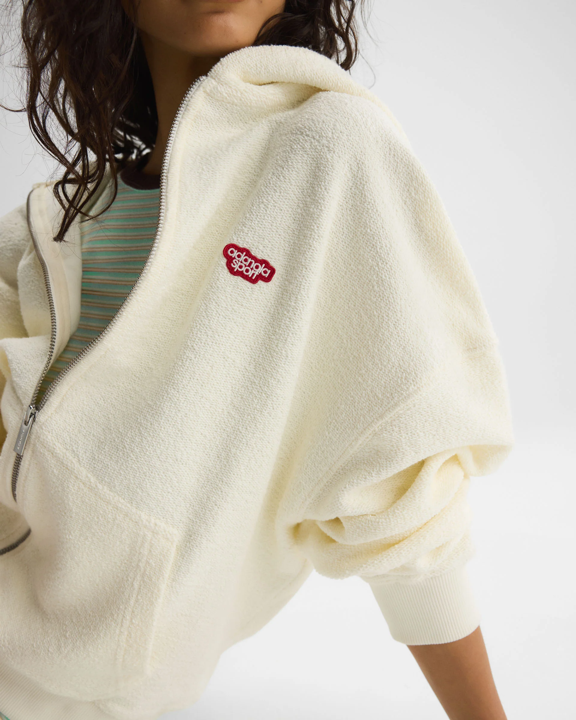 1843-as-reverse-loopback-zip-through-hoodie-marshmallow-white-5.webp AS Reverse Loopback Zip Through Hoodie - Marshmallow White