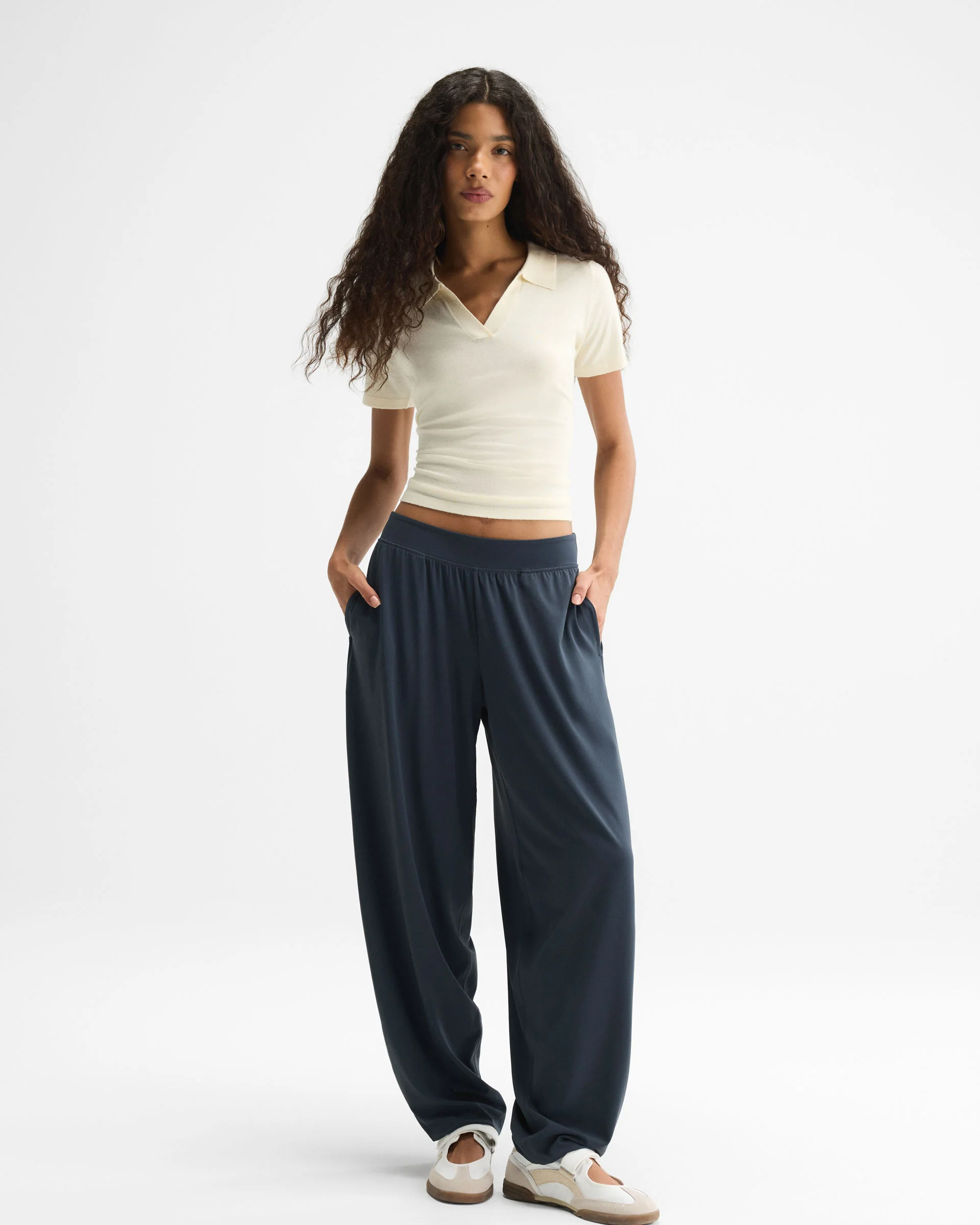Balloon Yoga Pant - Midnight Blue