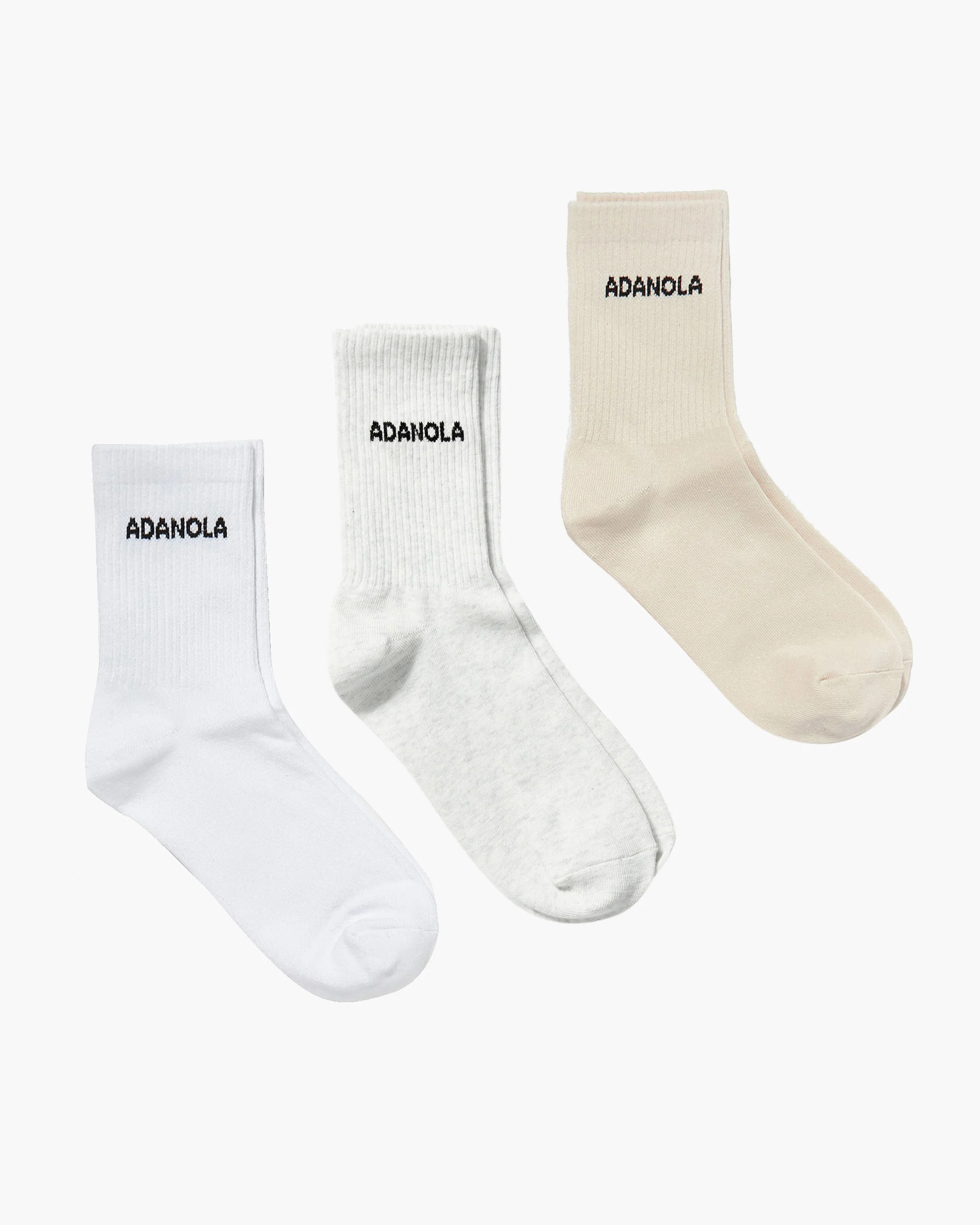 2211-3-pack-socks-white-cream-light-grey-melange-1.webp 3 Pack Socks - White, Cream, Light Grey Melange