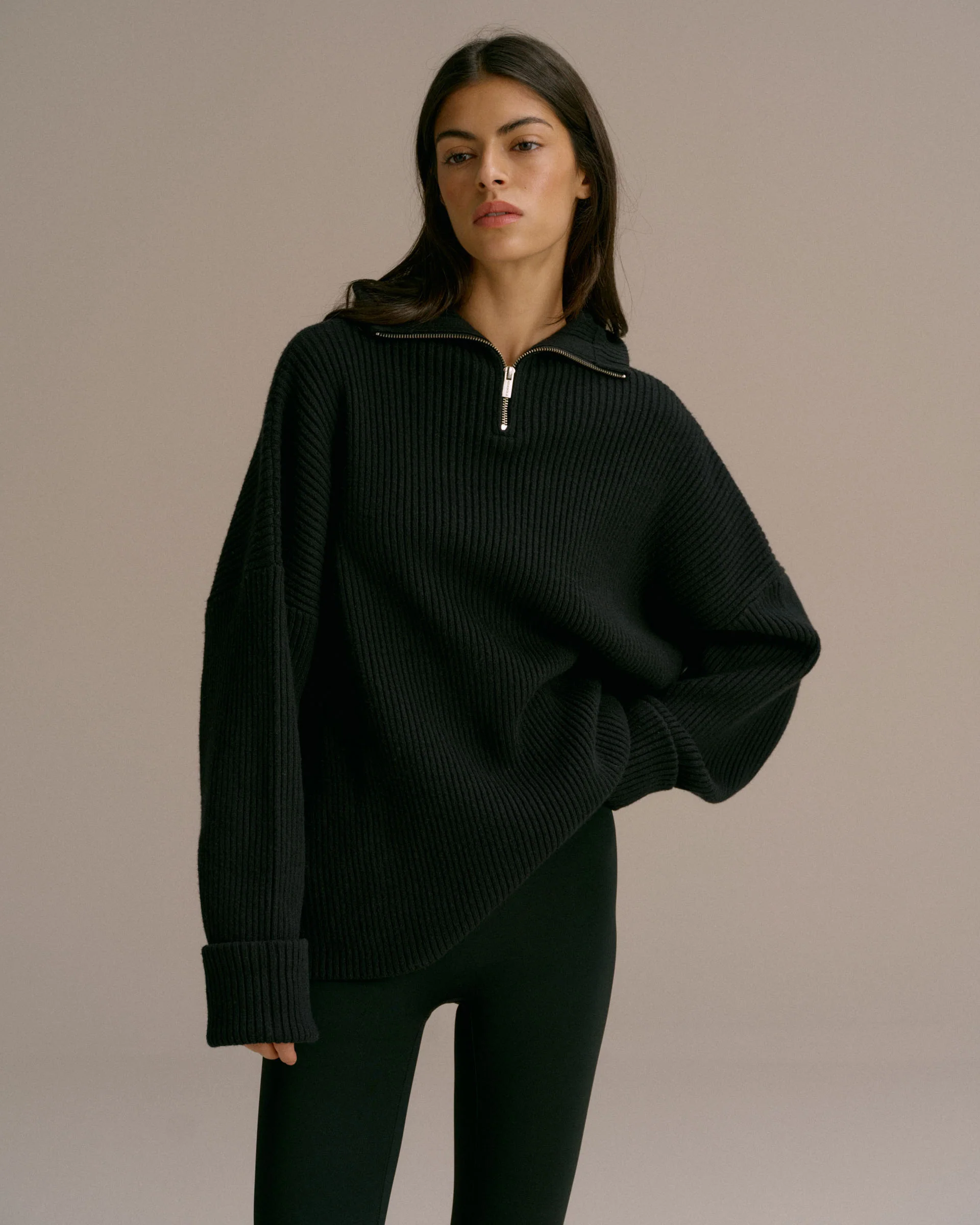 2584-balaclava-knit-hoodie-black-1.webp Balaclava Knit Hoodie - Black
