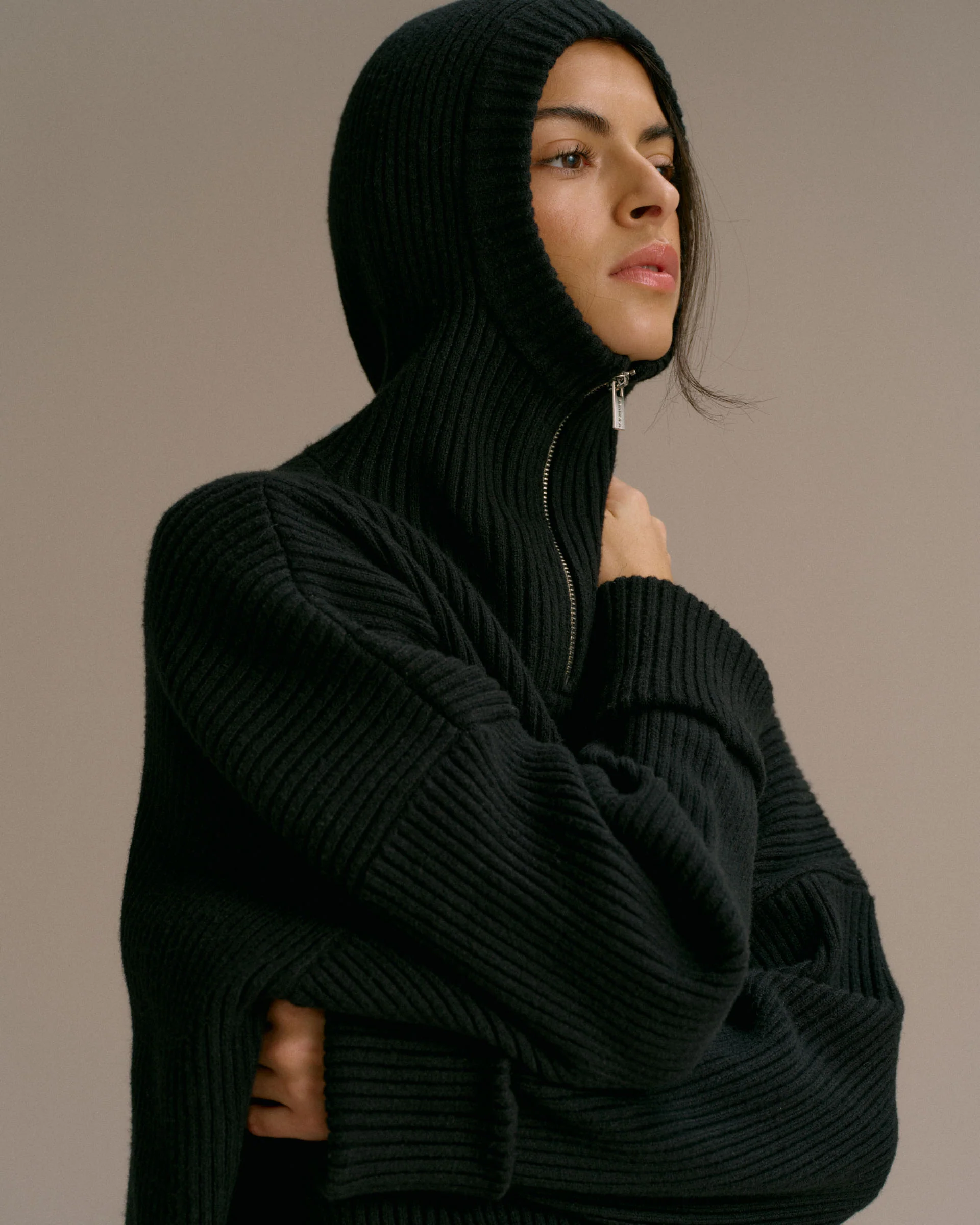 2584-balaclava-knit-hoodie-black-3.webp Balaclava Knit Hoodie - Black
