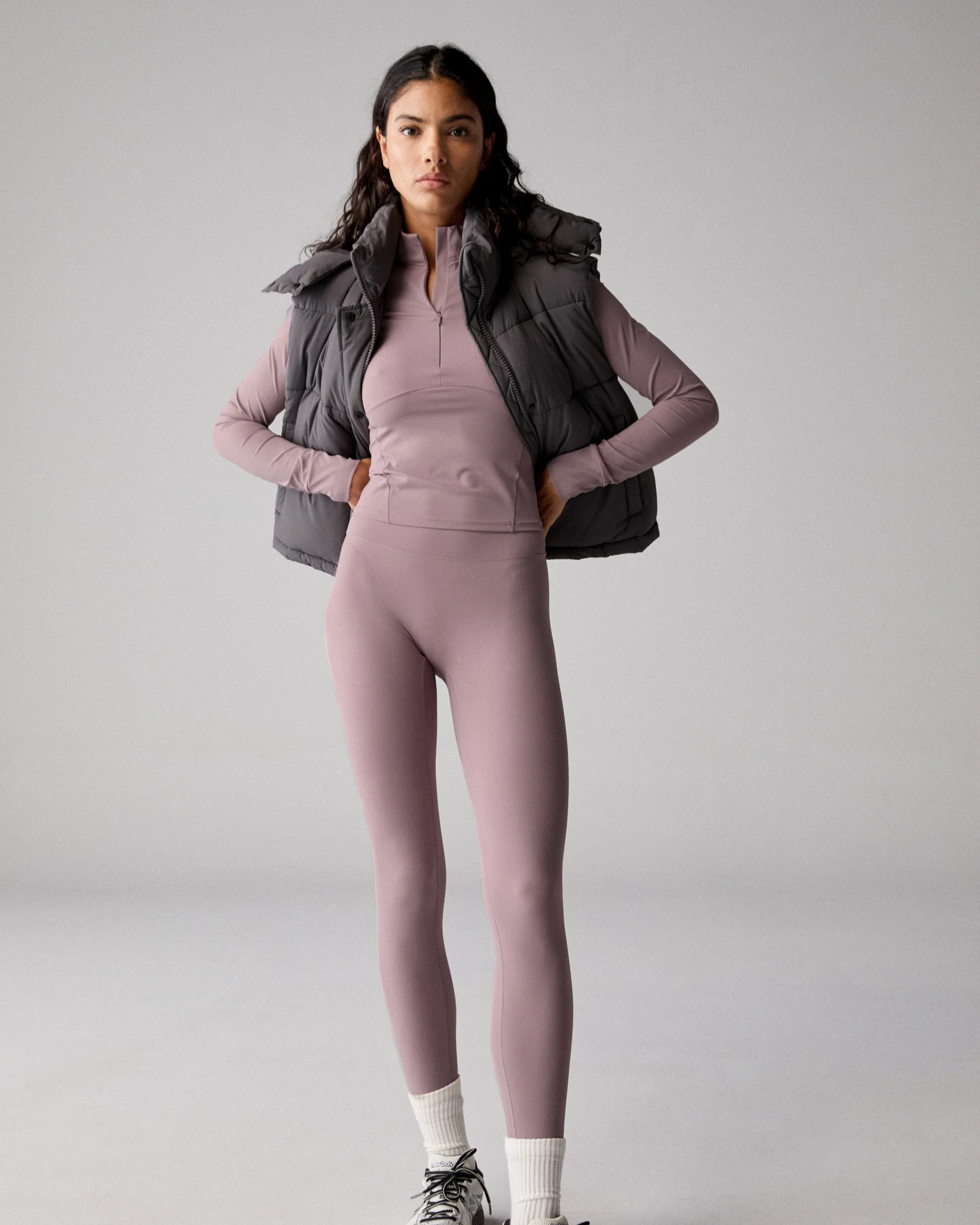 Hooded Puffer Gilet - Slate Grey
