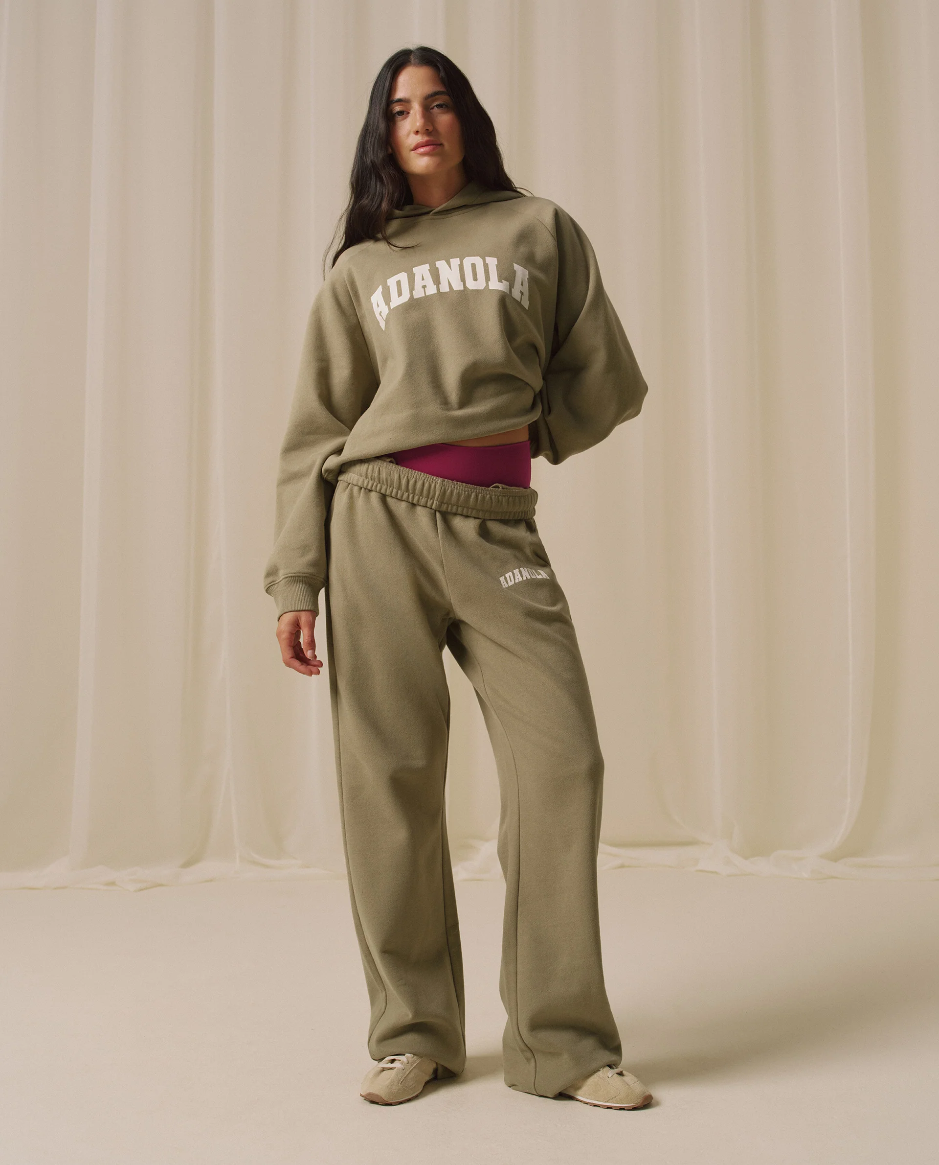 Varsity Loose Fit Hoodie - Pistachio Green