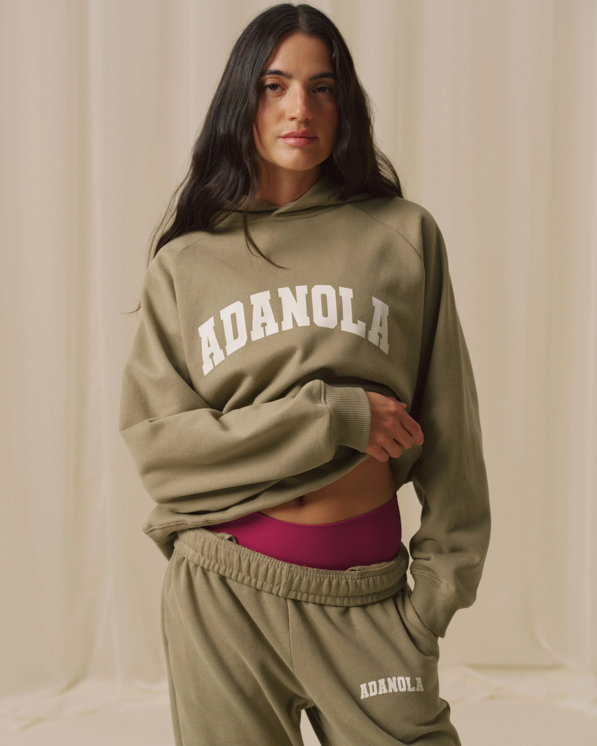 Varsity Loose Fit Hoodie - Pistachio Green