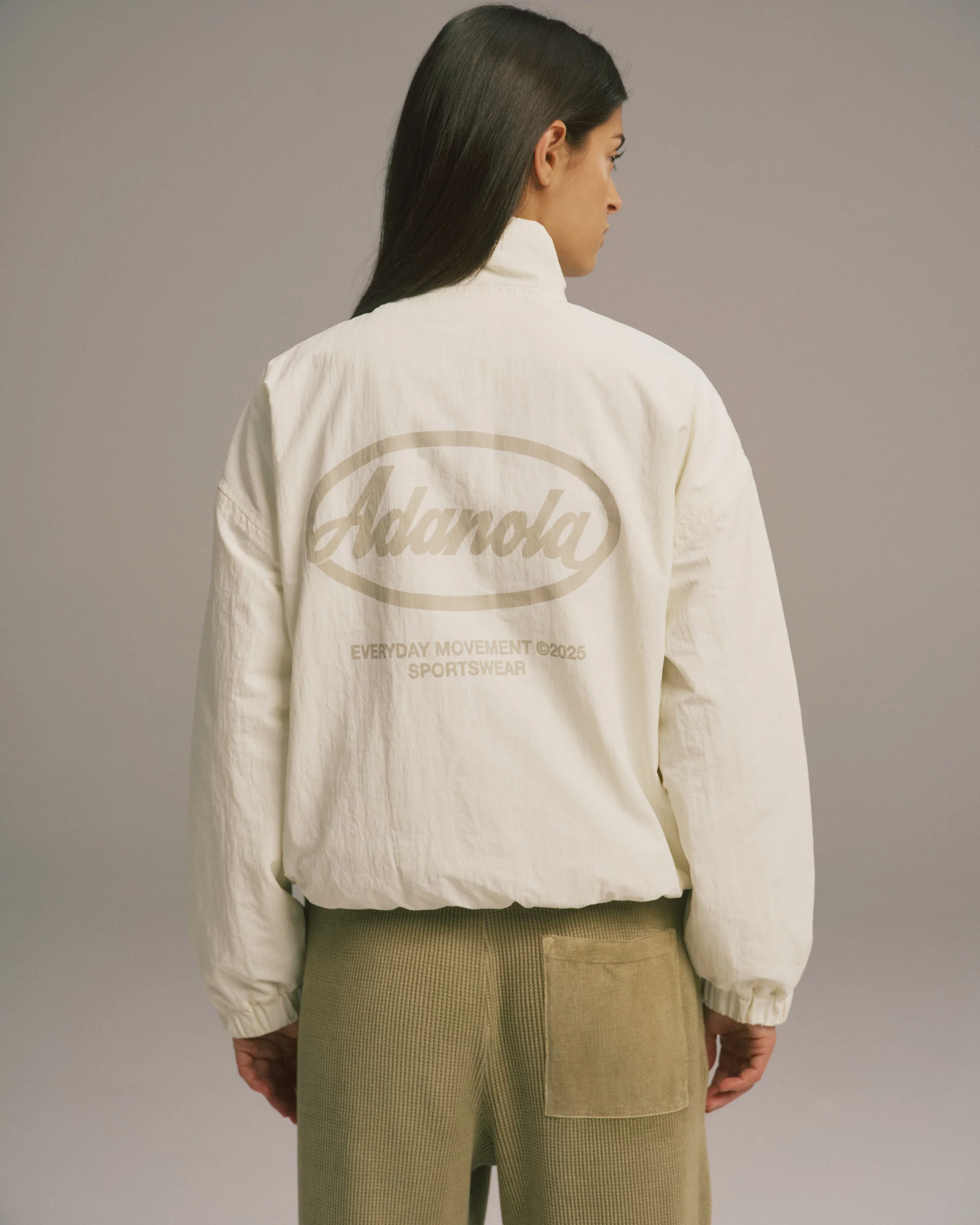 3141-funnel-neck-track-jacket-marshmallow-white-2.webp Funnel Neck Track Jacket - Marshmallow White