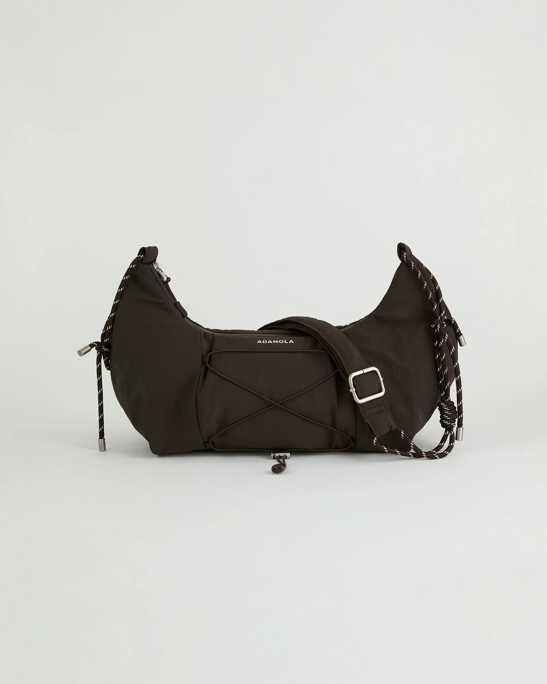 Large Rope Cross Body Bag - Coffee Bean