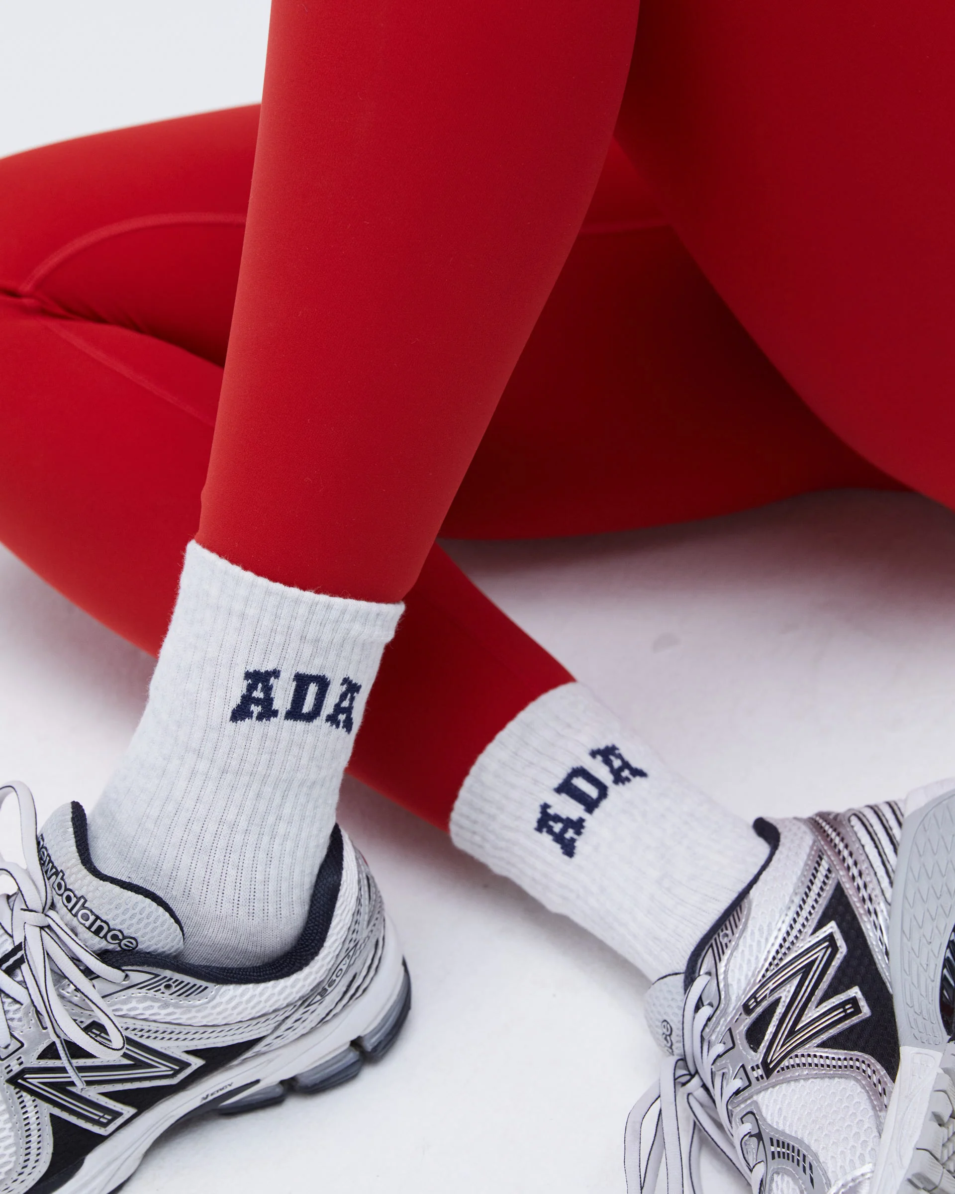 ADA Socks - Light Grey Melange/Navy Blue