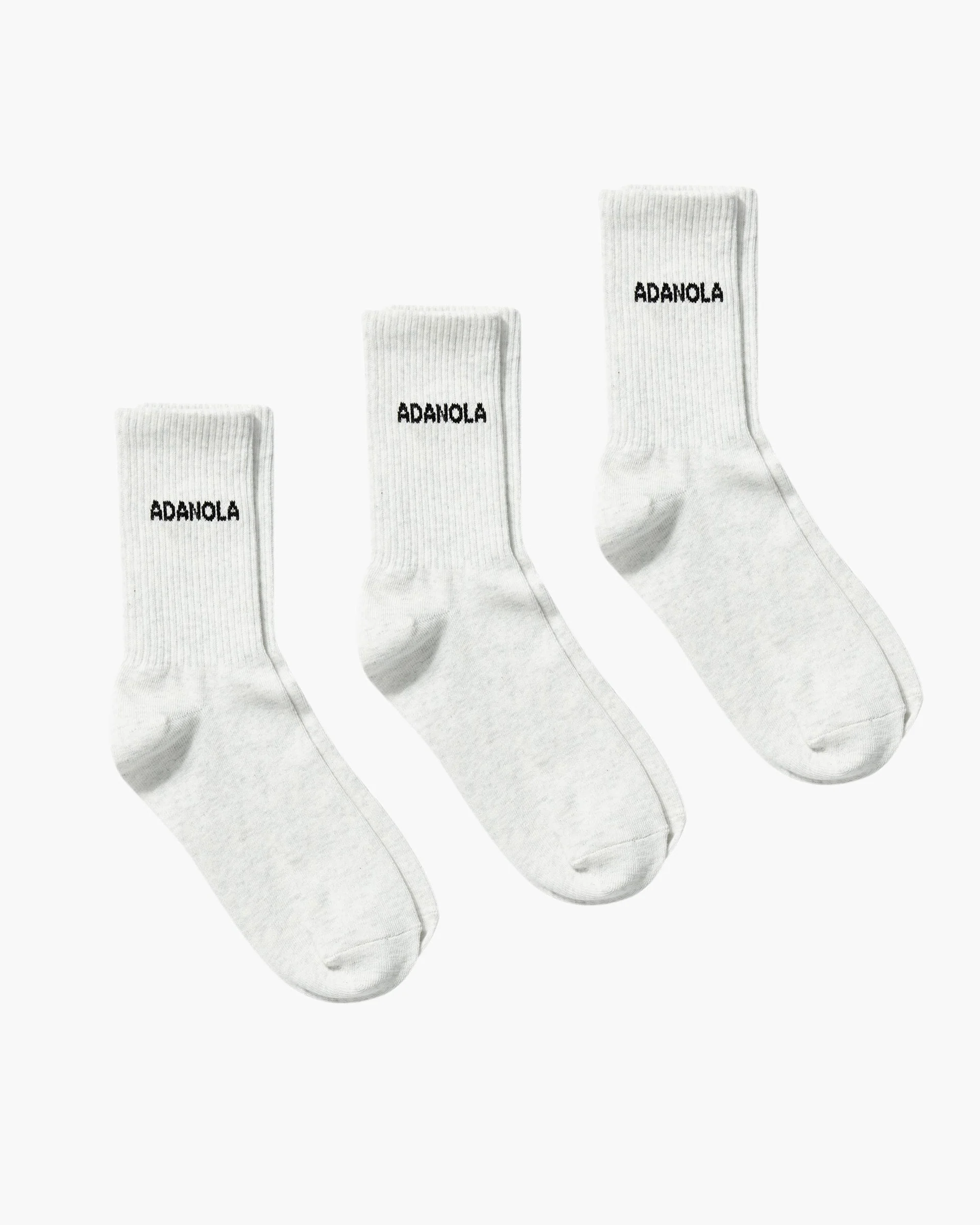 3262-3-pack-socks-light-grey-melange-1.webp 3 Pack Socks - Light Grey Melange