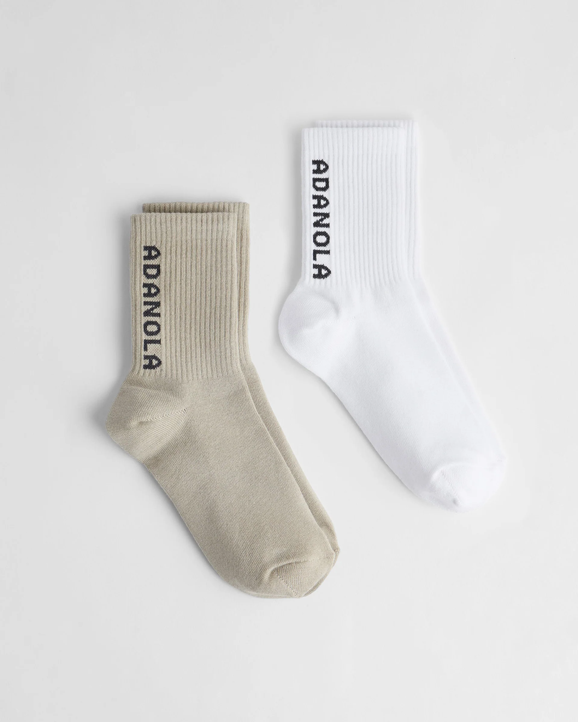 3266-2-pack-adanola-socks-white-charcoal-taupe-charcoal-1.webp 2 Pack Adanola Socks - White/Charcoal, Taupe/Charcoal