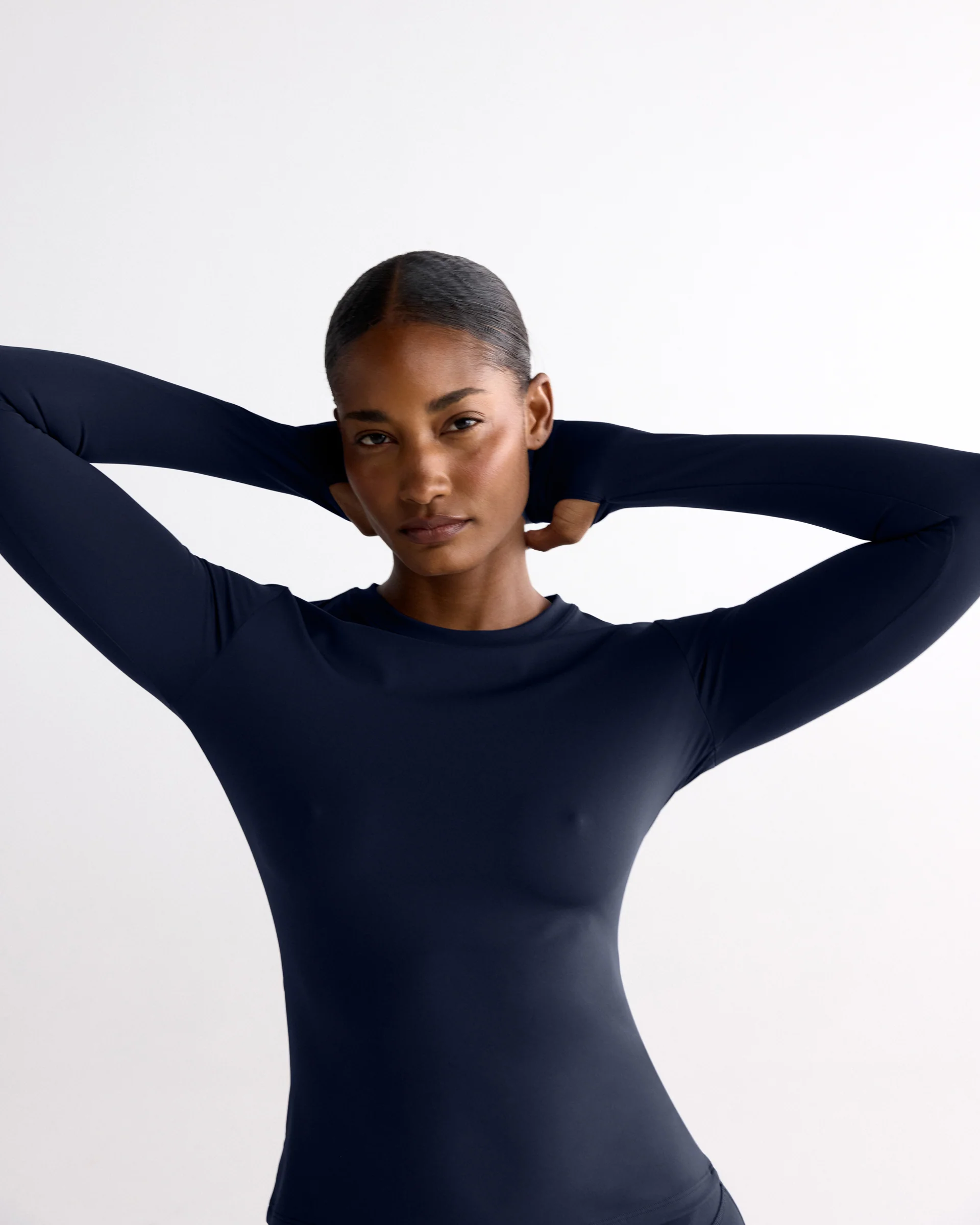 Ultimate Long Sleeve Top - Navy Blue