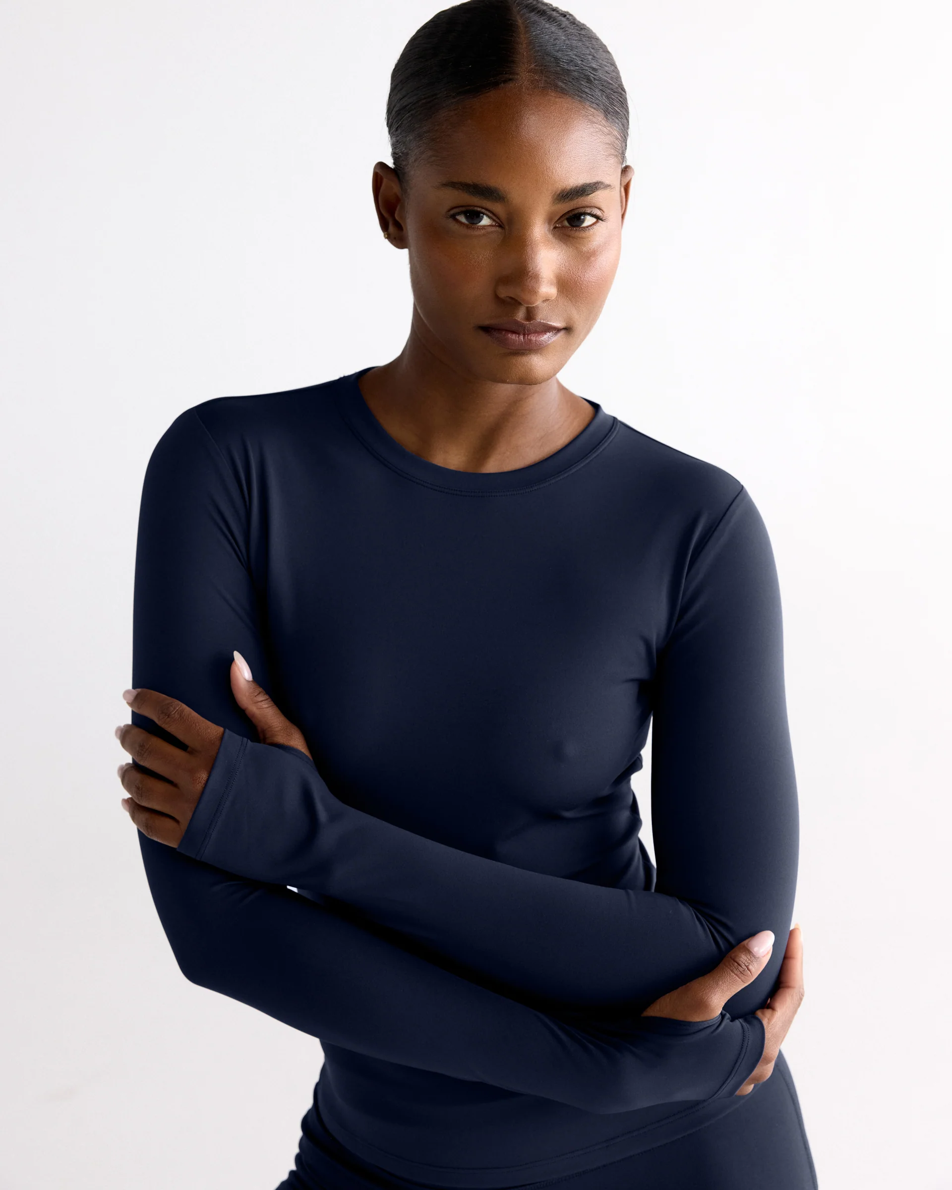 Ultimate Long Sleeve Top - Navy Blue