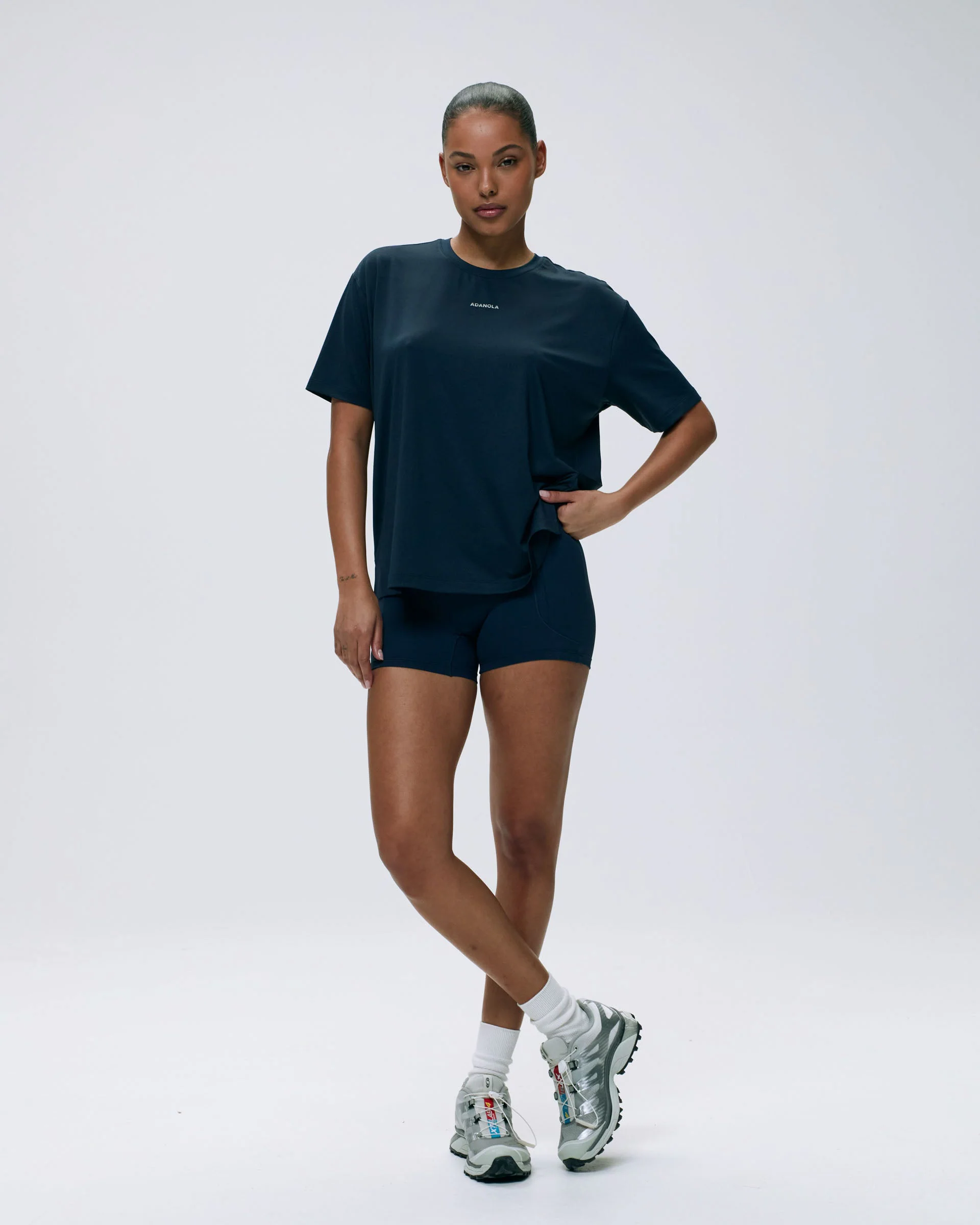 Mesh Active T-Shirt - Navy Blue