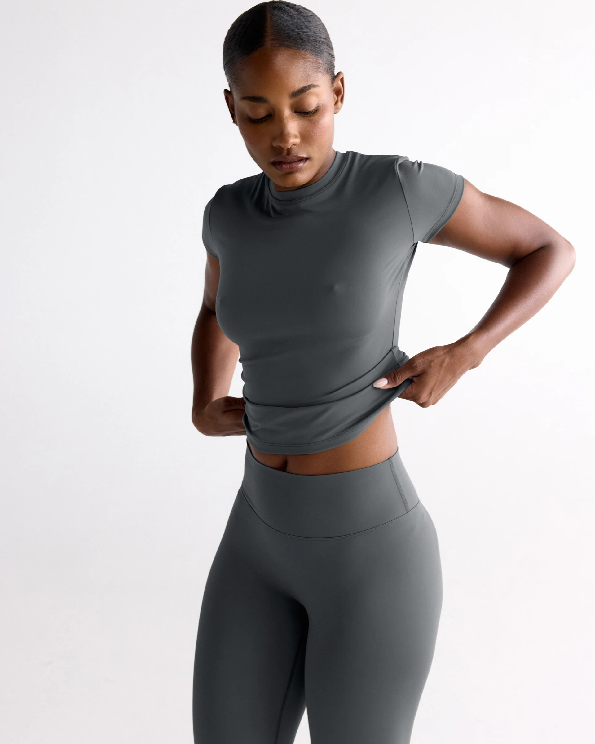 4101-ultimate-short-sleeve-top-graphite-grey-1.webp Ultimate Short Sleeve Top - Graphite Grey