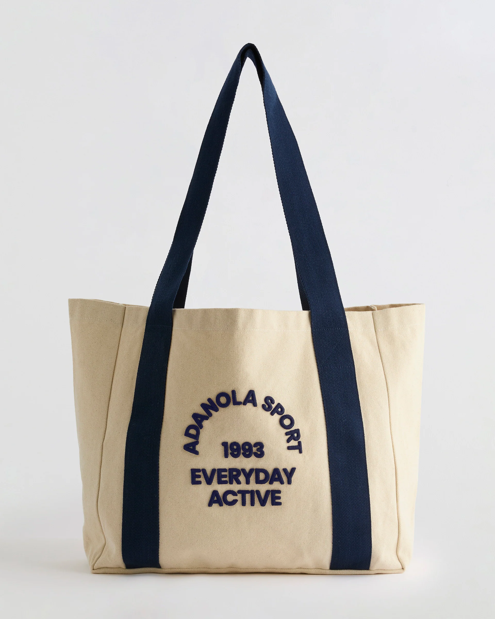 Adanola Sport 93 Tote Bag - Cream/Navy Blue