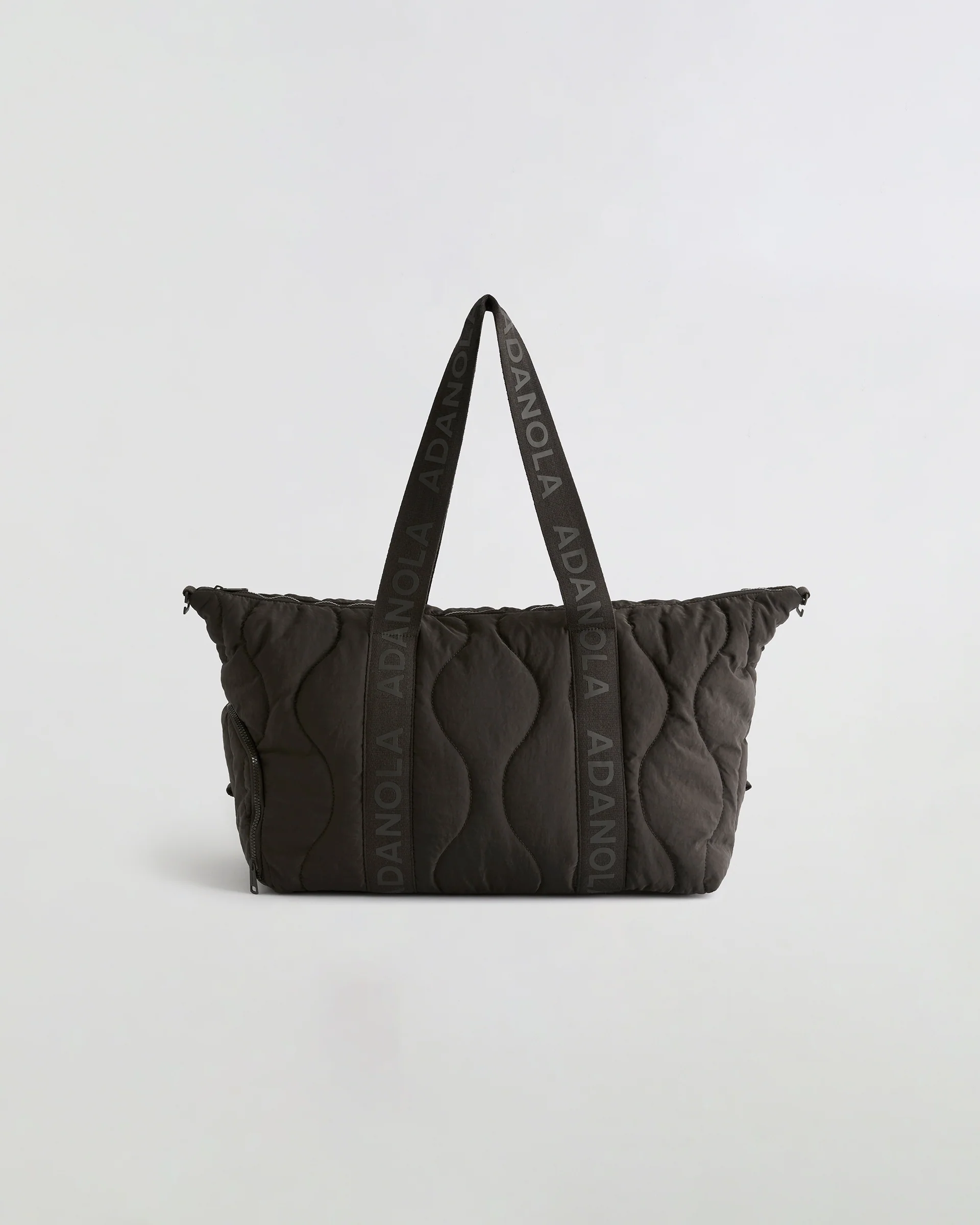 Quilted Nylon Duffle Bag - Coffee Bean