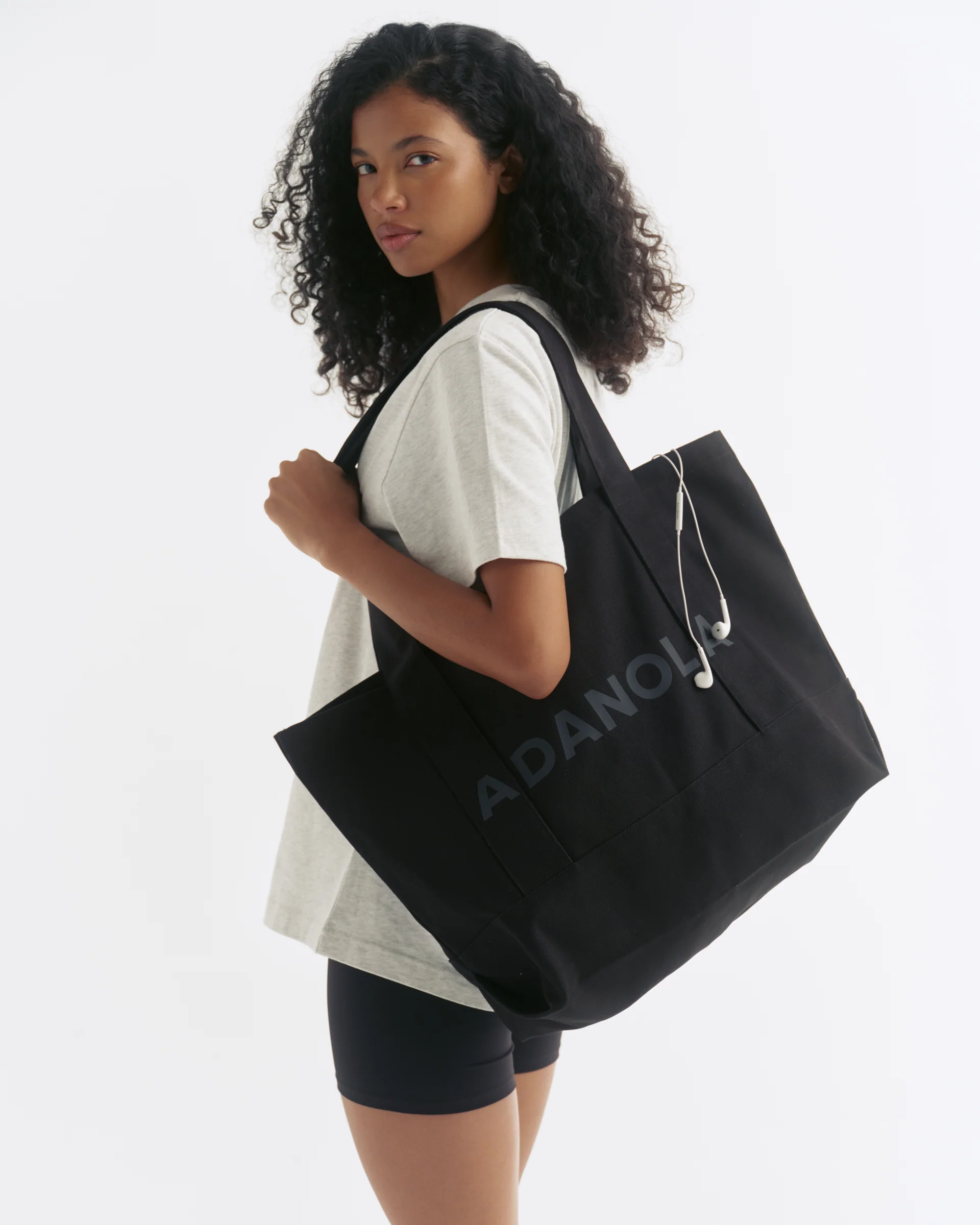 Adanola Branded Tote Bag - Black