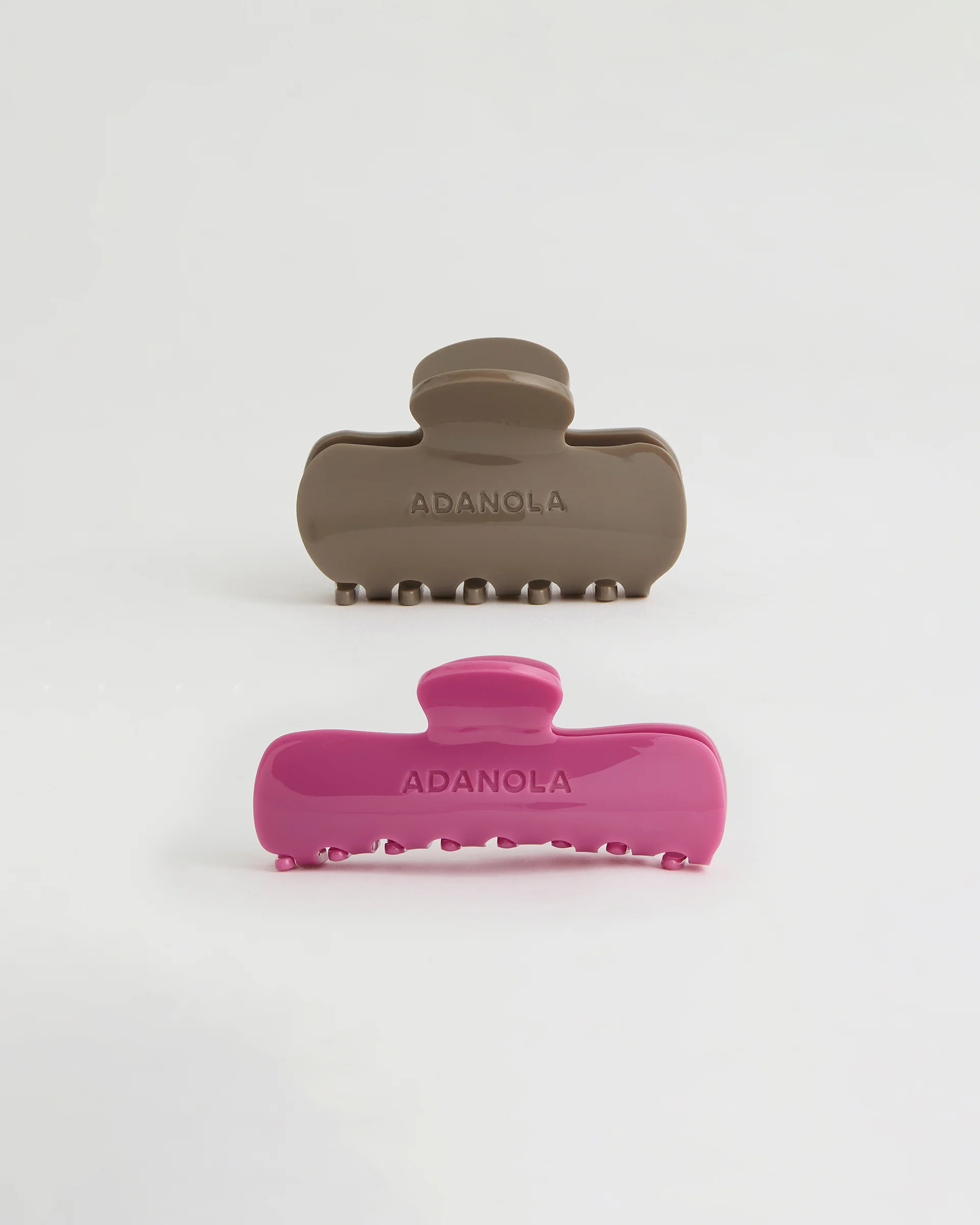 433-2-pack-hair-clips-deep-pink-dusty-brown-1.webp 2 Pack Hair Clips - Deep Pink/Dusty Brown