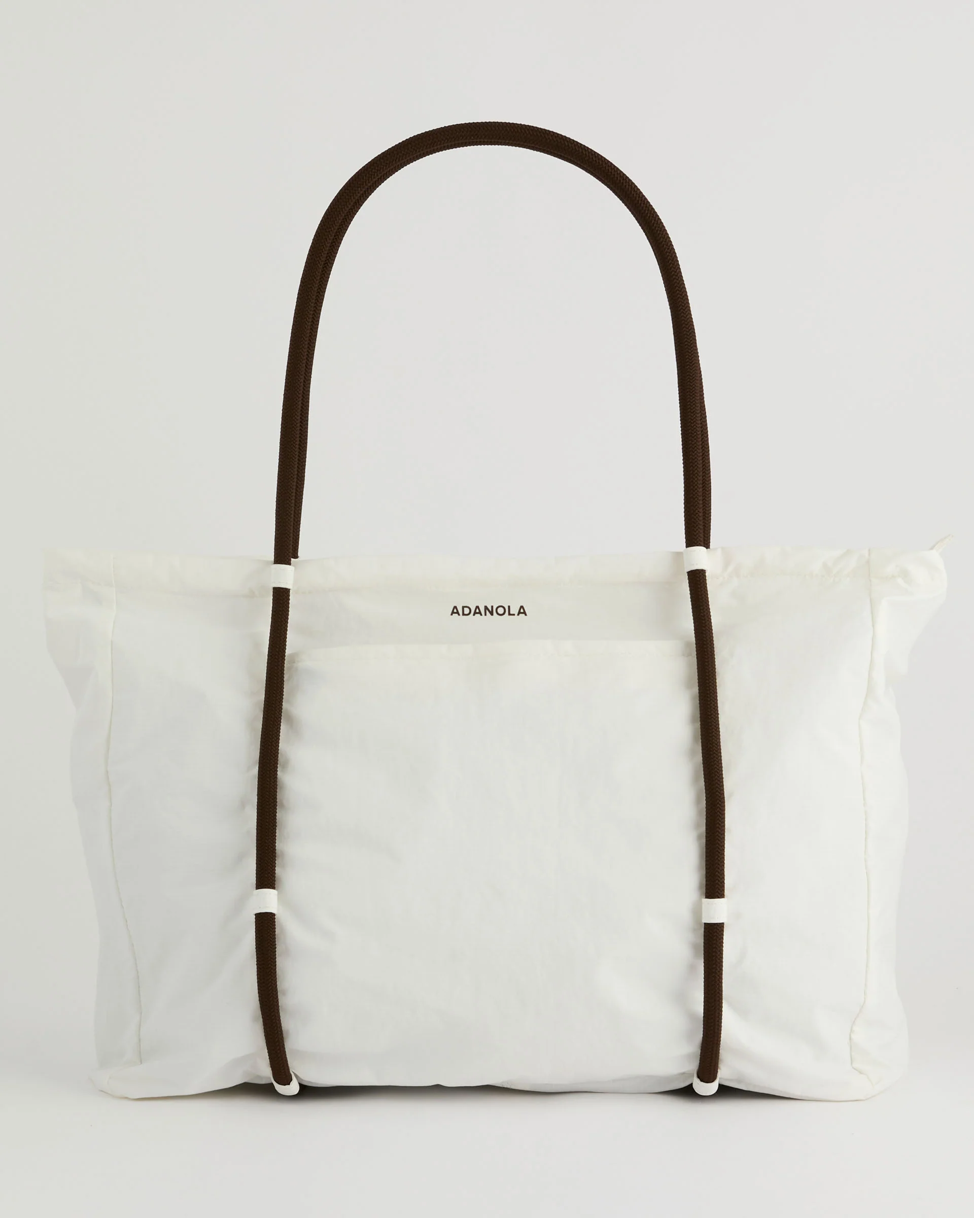 Large Rope Ripstop Bag - Marshmallow White/Coffee Bean