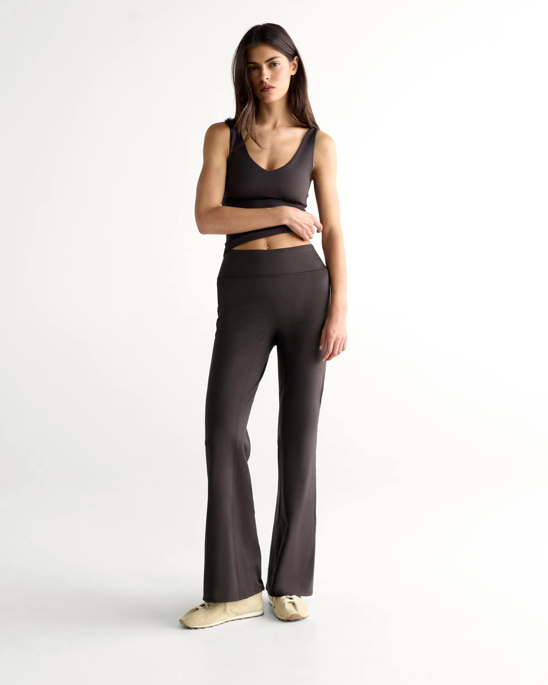 4873-flared-yoga-pant-coffee-bean-1.webp Flared Yoga Pant - Coffee Bean