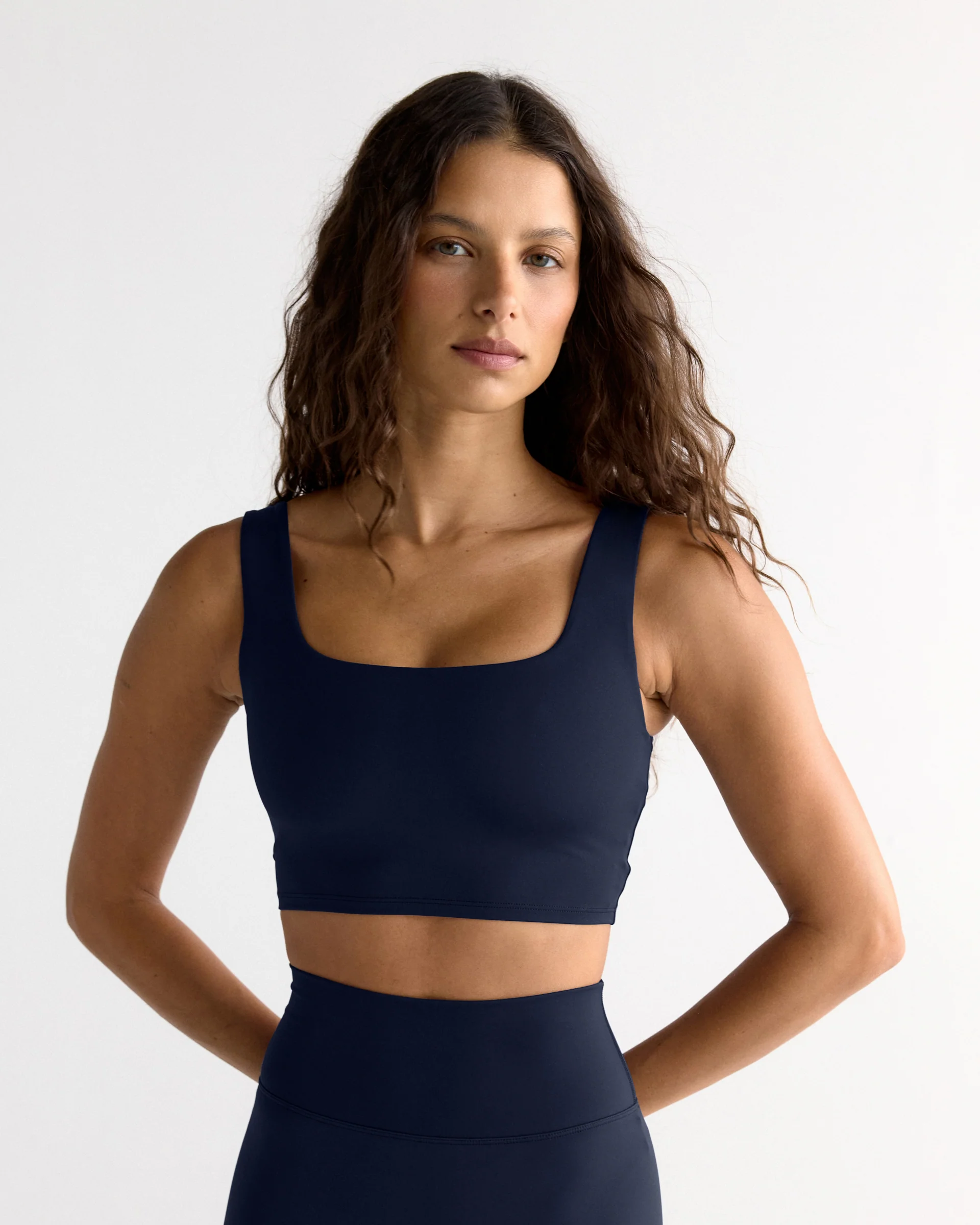 Ultimate Square Neck Bra - Navy Blue