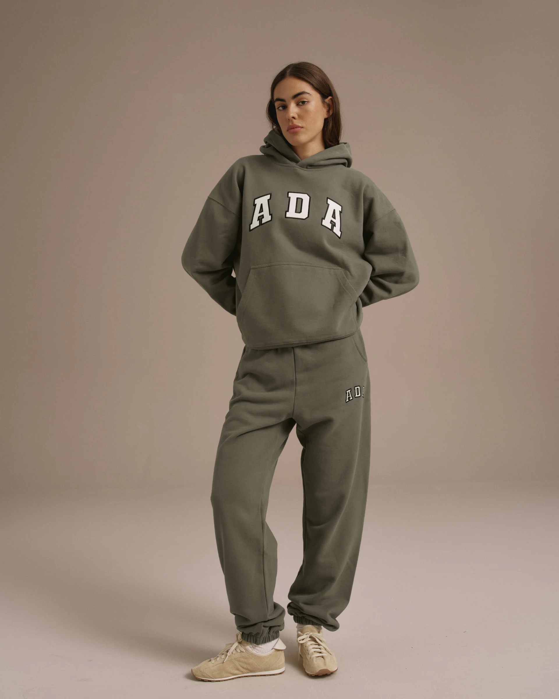 ADA Oversized Hoodie - Olive Green