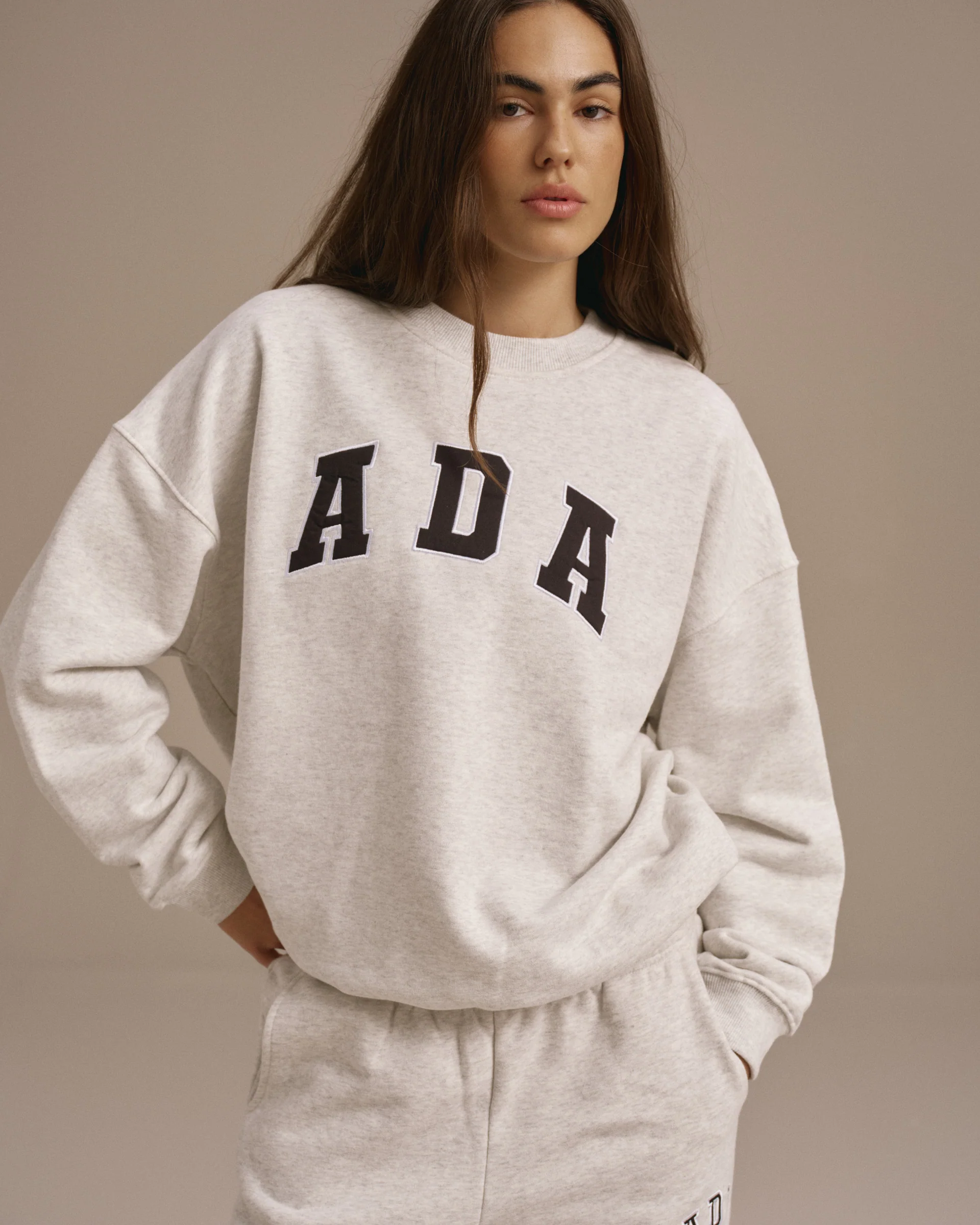 5104-ada-oversized-sweatshirt-light-grey-melange-3.webp ADA Oversized Sweatshirt - Light Grey Melange
