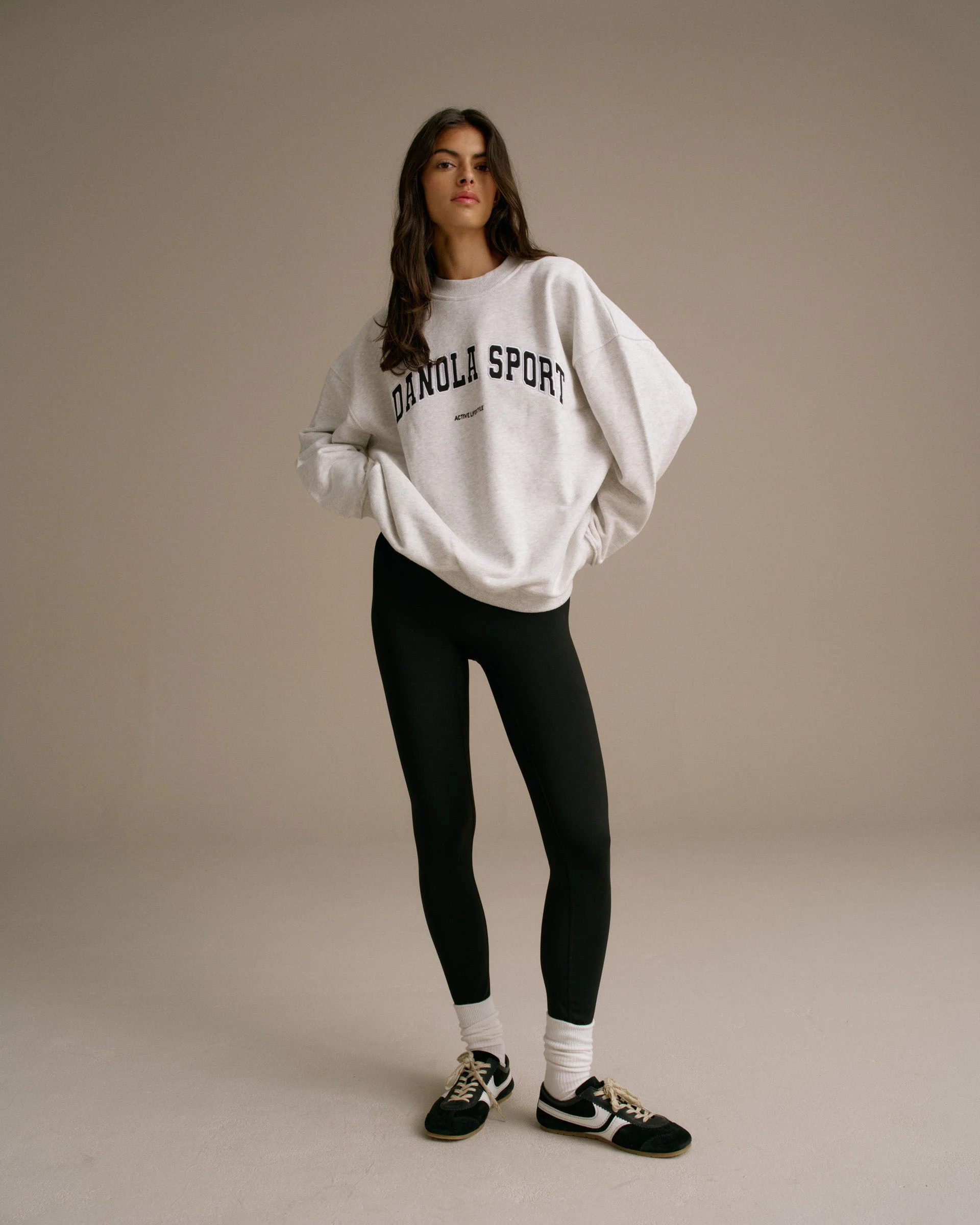 AS Oversized Sweatshirt - Light Grey Melange