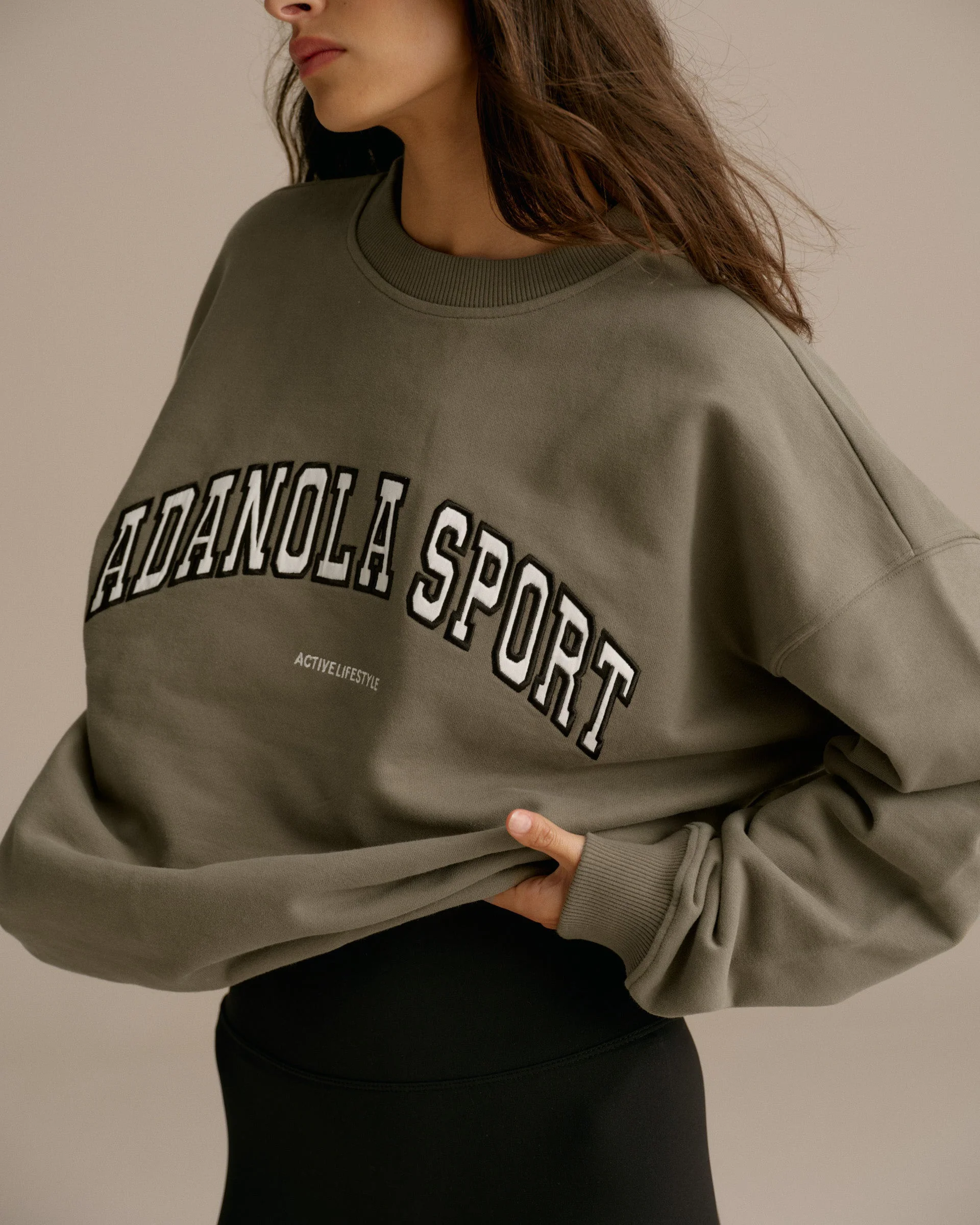 AS Oversized Sweatshirt - Olive Green