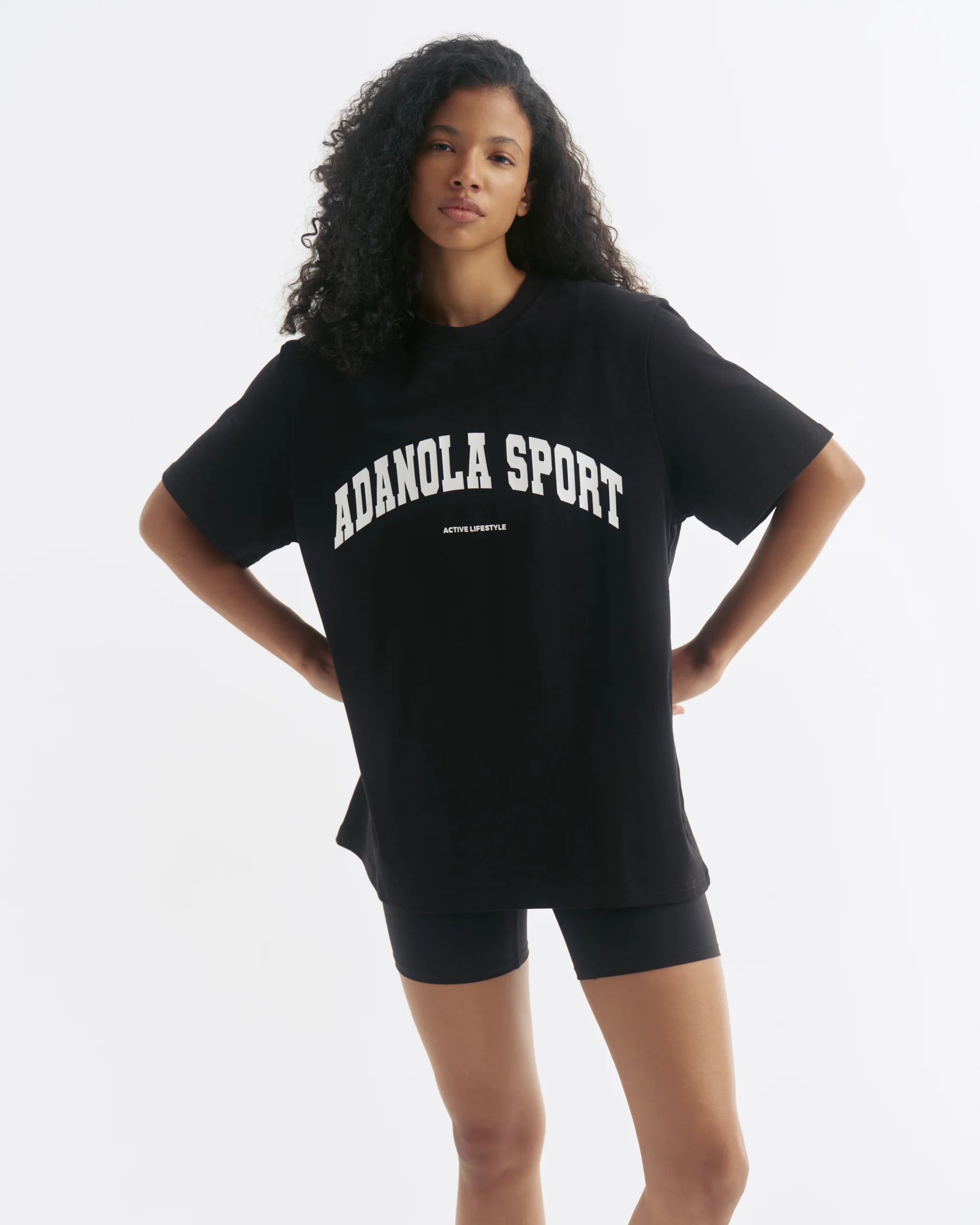 5321-as-short-sleeve-oversized-t-shirt-black-white-1.webp AS Short Sleeve Oversized T-shirt - Black/White