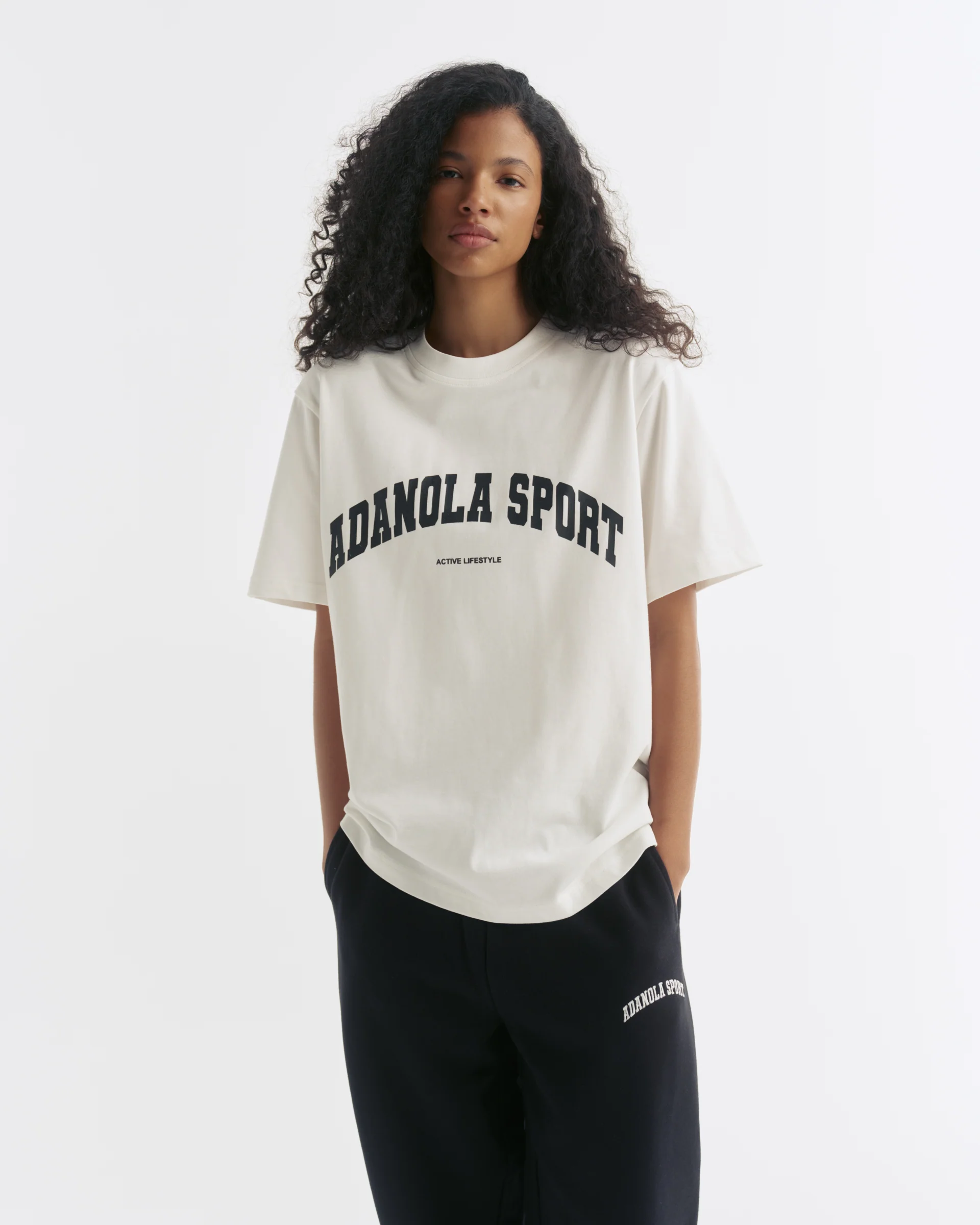 5330-as-short-sleeve-oversized-t-shirt-white-black-1.webp AS Short Sleeve Oversized T-shirt - White/Black