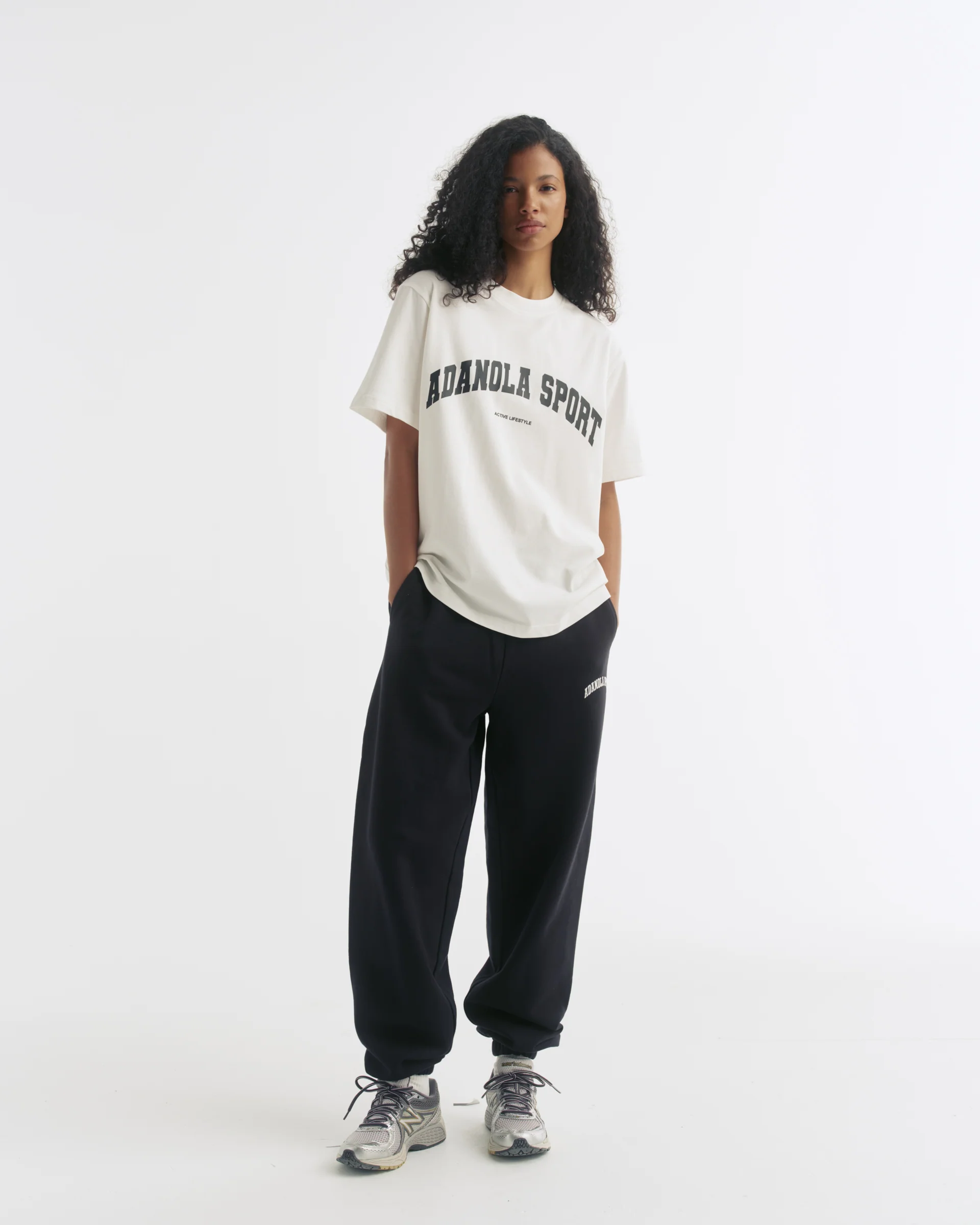 AS Short Sleeve Oversized T-shirt - White/Black