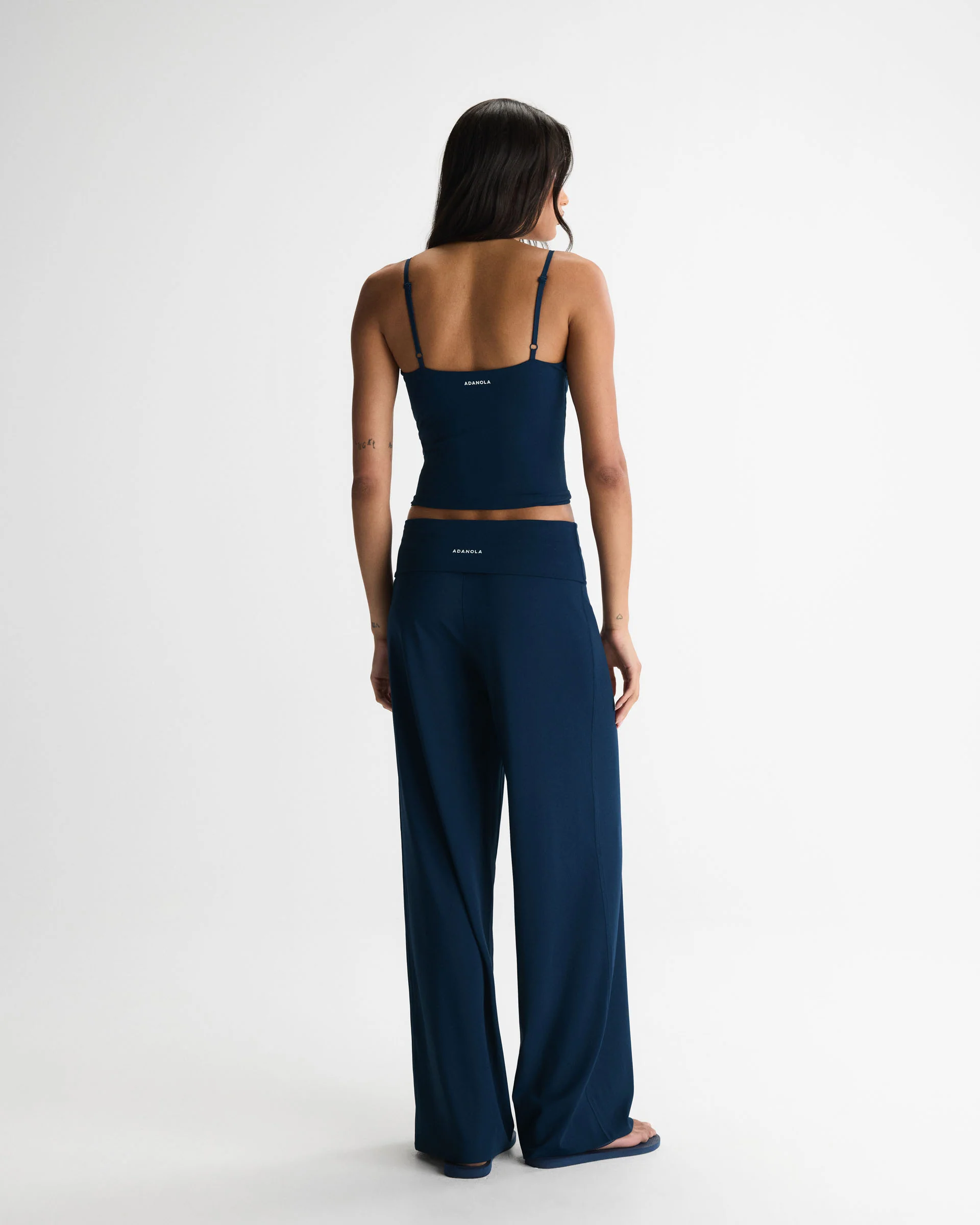 537-fold-over-wide-leg-yoga-pant-navy-blue-2.webp Fold Over Wide Leg Yoga Pant - Navy Blue