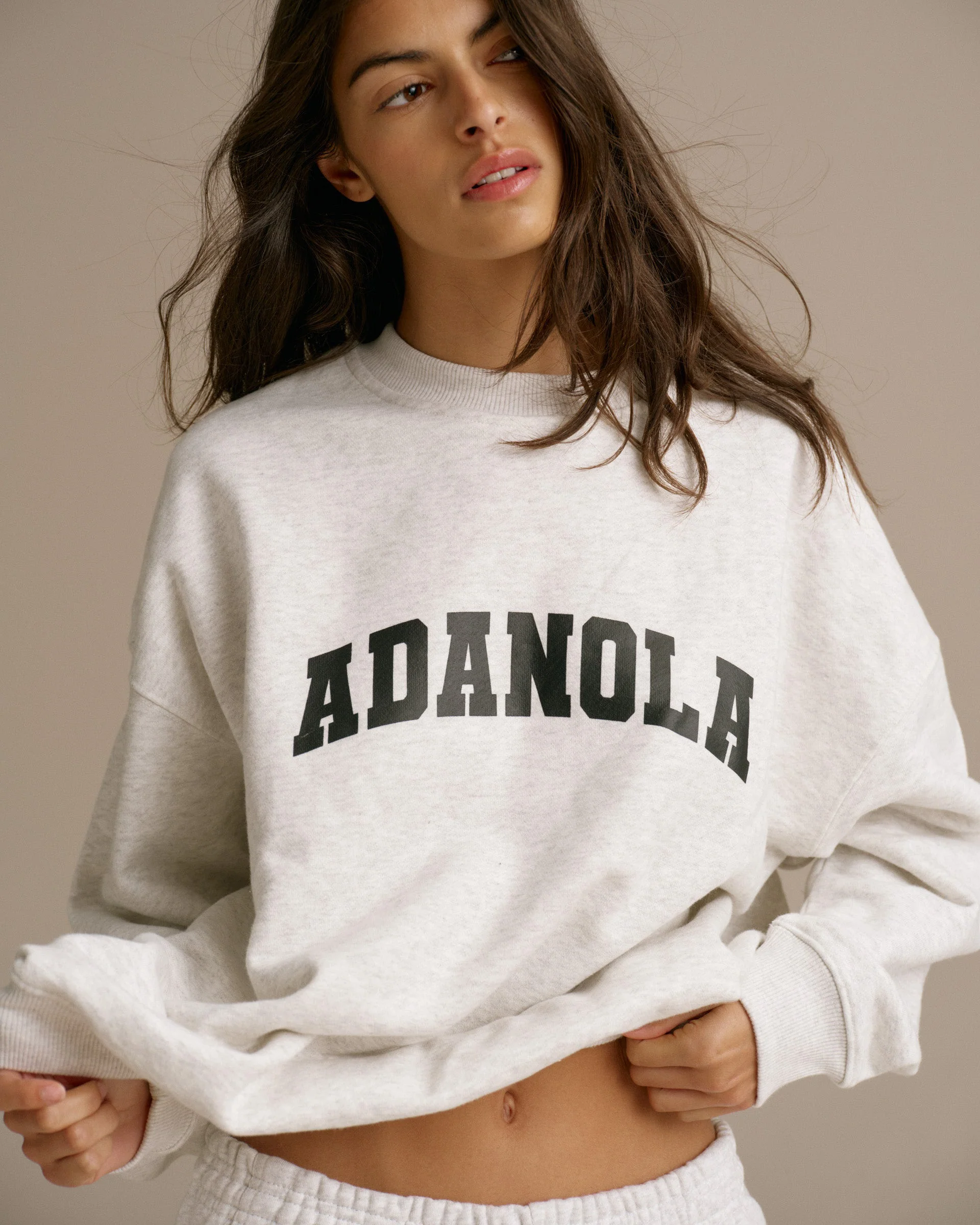 5454-varsity-oversized-sweatshirt-light-grey-melange-black-1.webp Varsity Oversized Sweatshirt - Light Grey Melange/Black