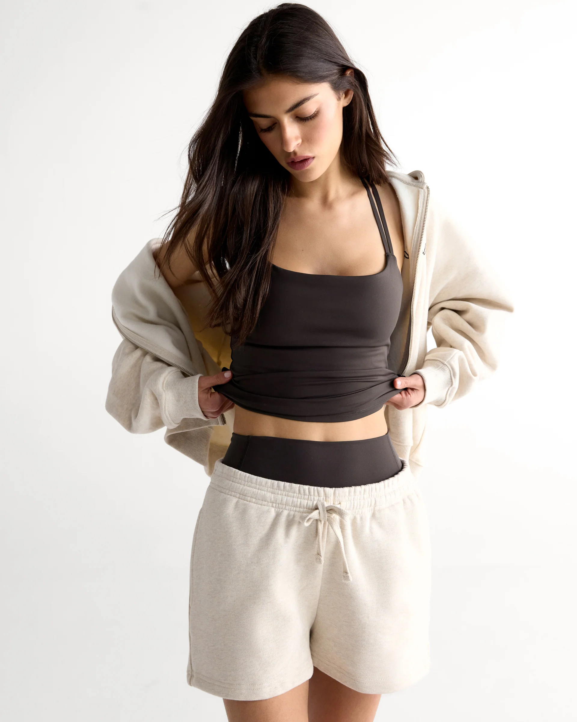 Ultimate Cross Back Top - Coffee Bean