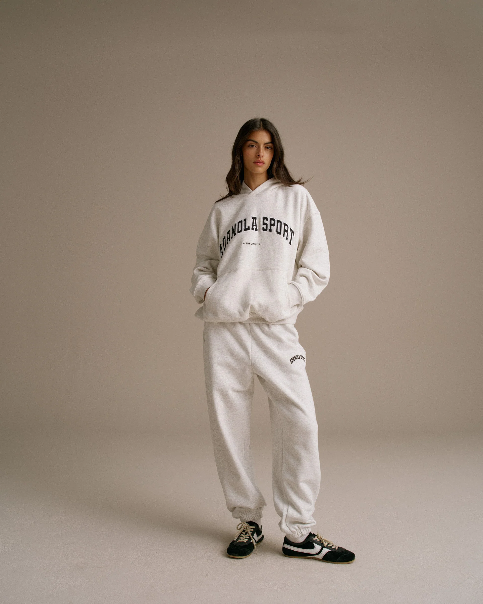 AS Oversized Hoodie - Light Grey Melange
