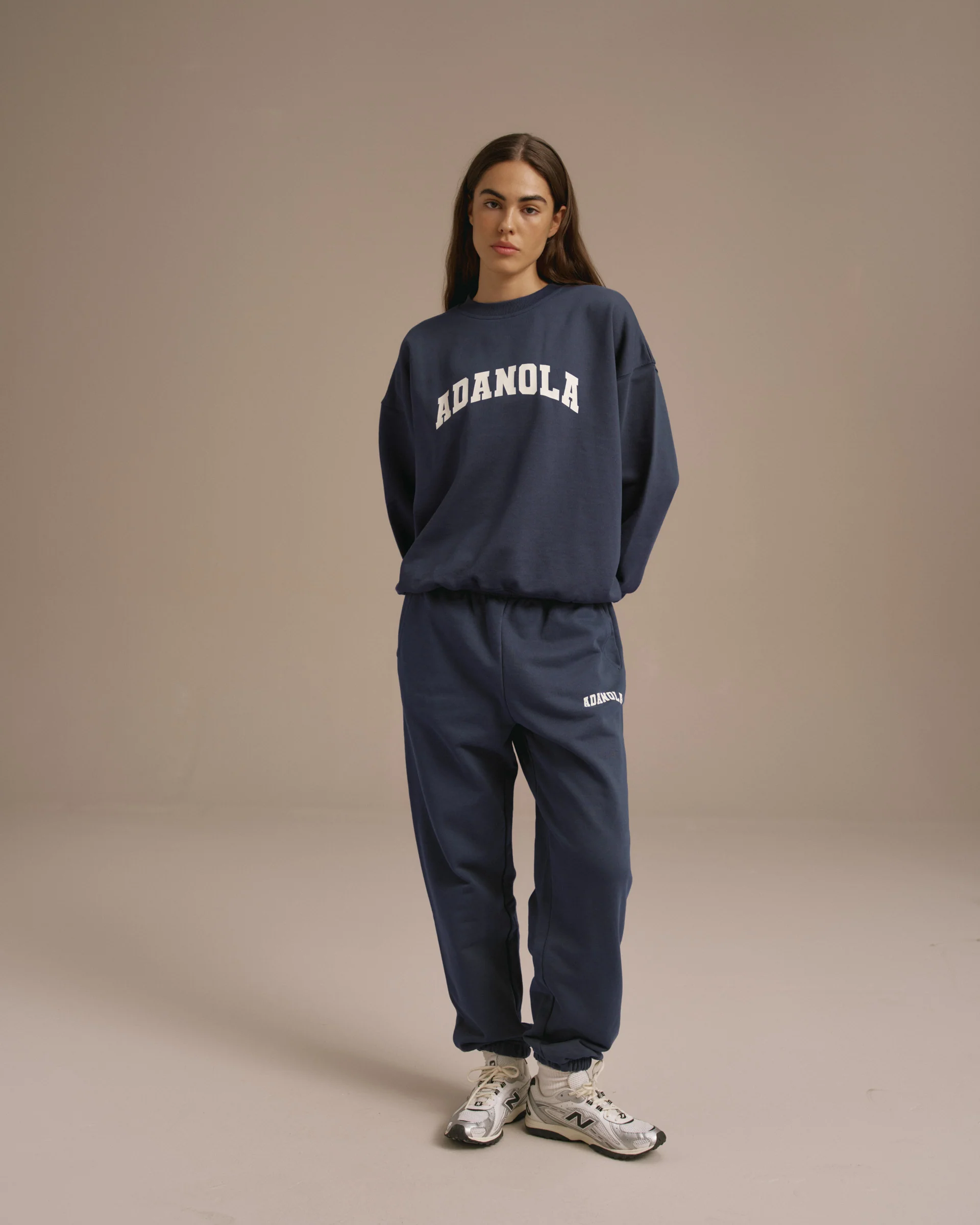 Varsity Oversized Sweatshirt - Washed Midnight Blue