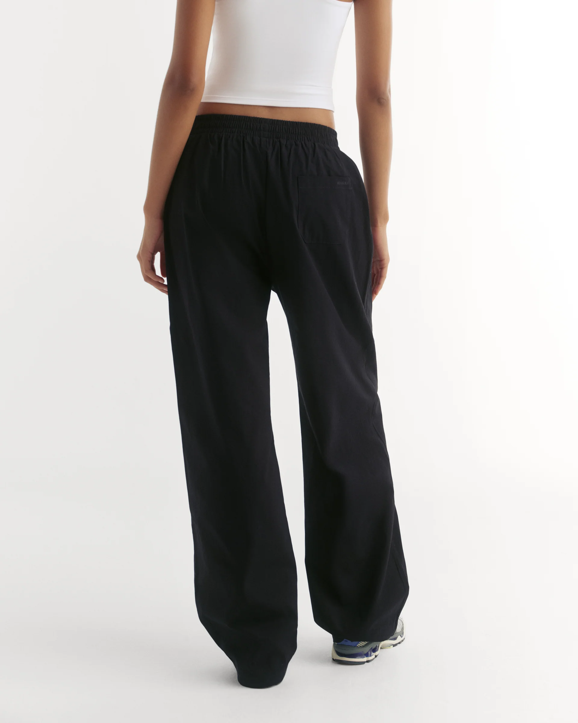 Cotton Pull on Pants - Black