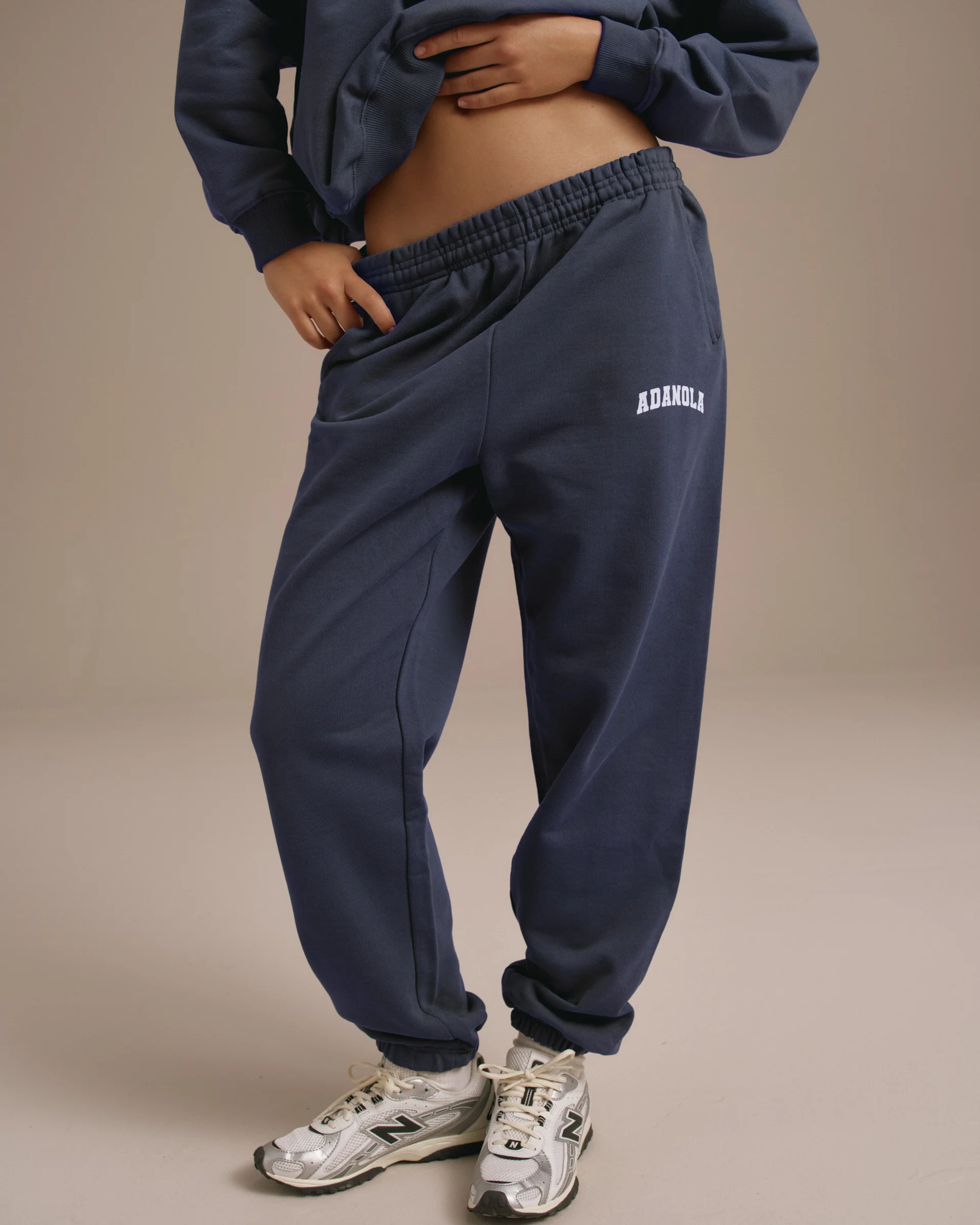 Varsity Sweatpants - Washed Midnight Blue