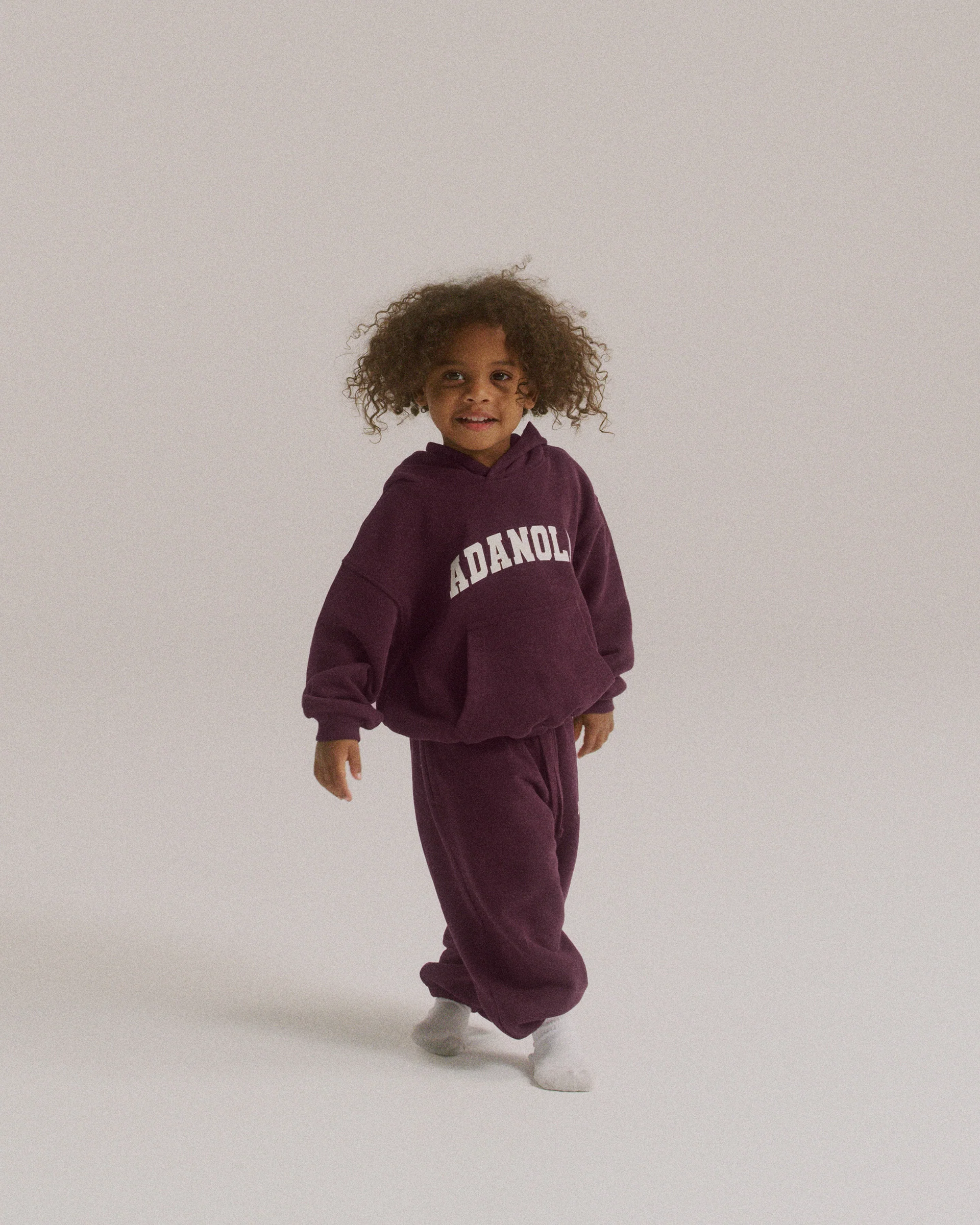 Mini Varsity Sweatpants - Dark Cherry